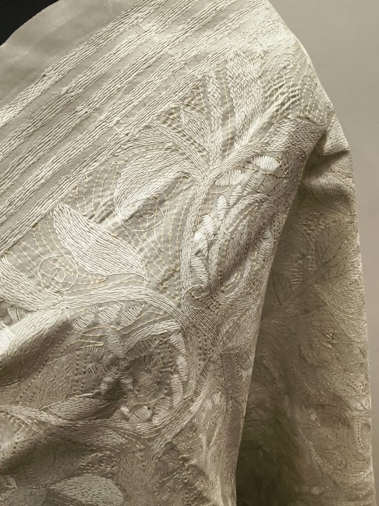 Tussar Kantha Stitch Dupatta SN26KD119