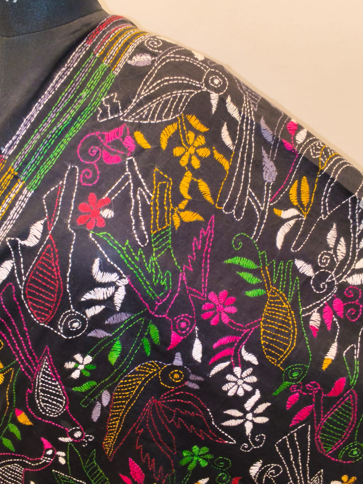 Cotton Kantha Stitch Dupatta SN26KD180