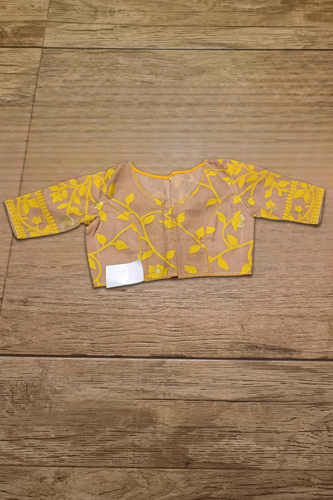 Glass Sleeve Resham Jamdani Blouse SN2025WP041