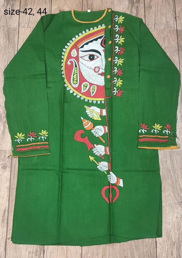 Cotton Kantha Stitch (Hand Embroidery) Panjabi SN2023WPCK44