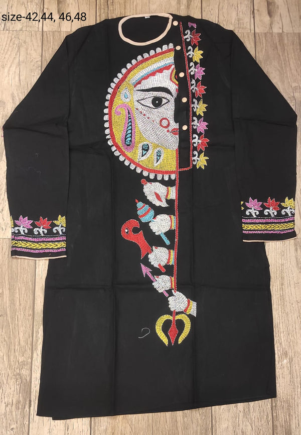 Cotton Kantha Stitch (Hand Embroidery) Panjabi SN2023WPCK45