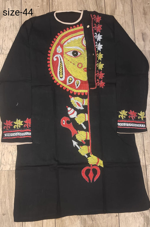 Cotton Kantha Stitch (Hand Embroidery) Panjabi SN2023WPCK47
