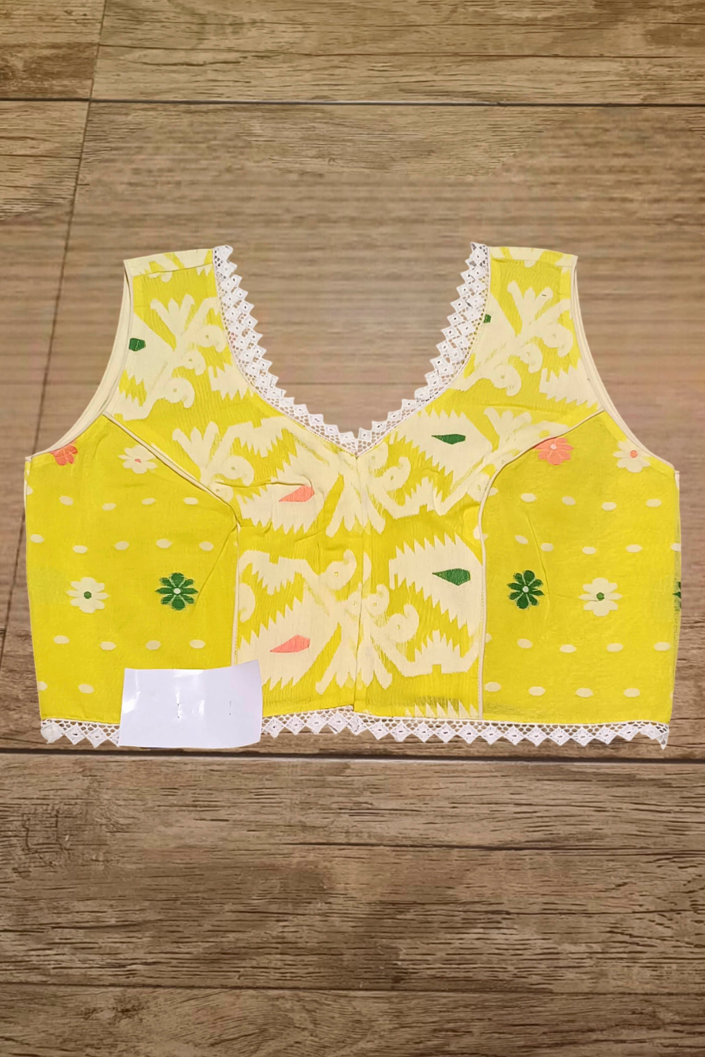 Sleeveless Rasham Jamdani Blouse SN2025WP047