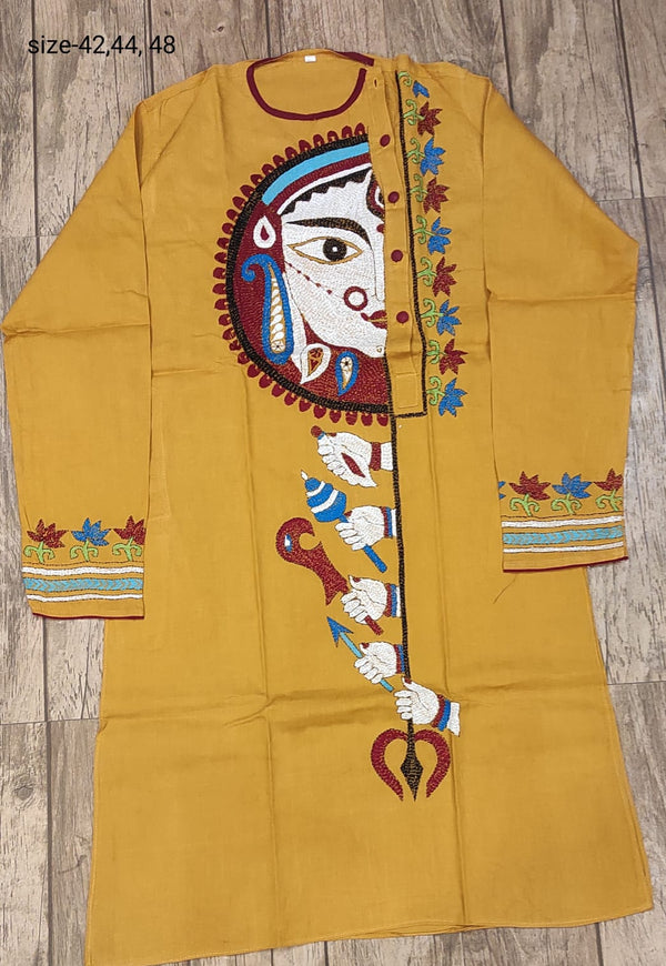 Cotton Kantha Stitch (Hand Embroidery) Panjabi SN2023WPCK50