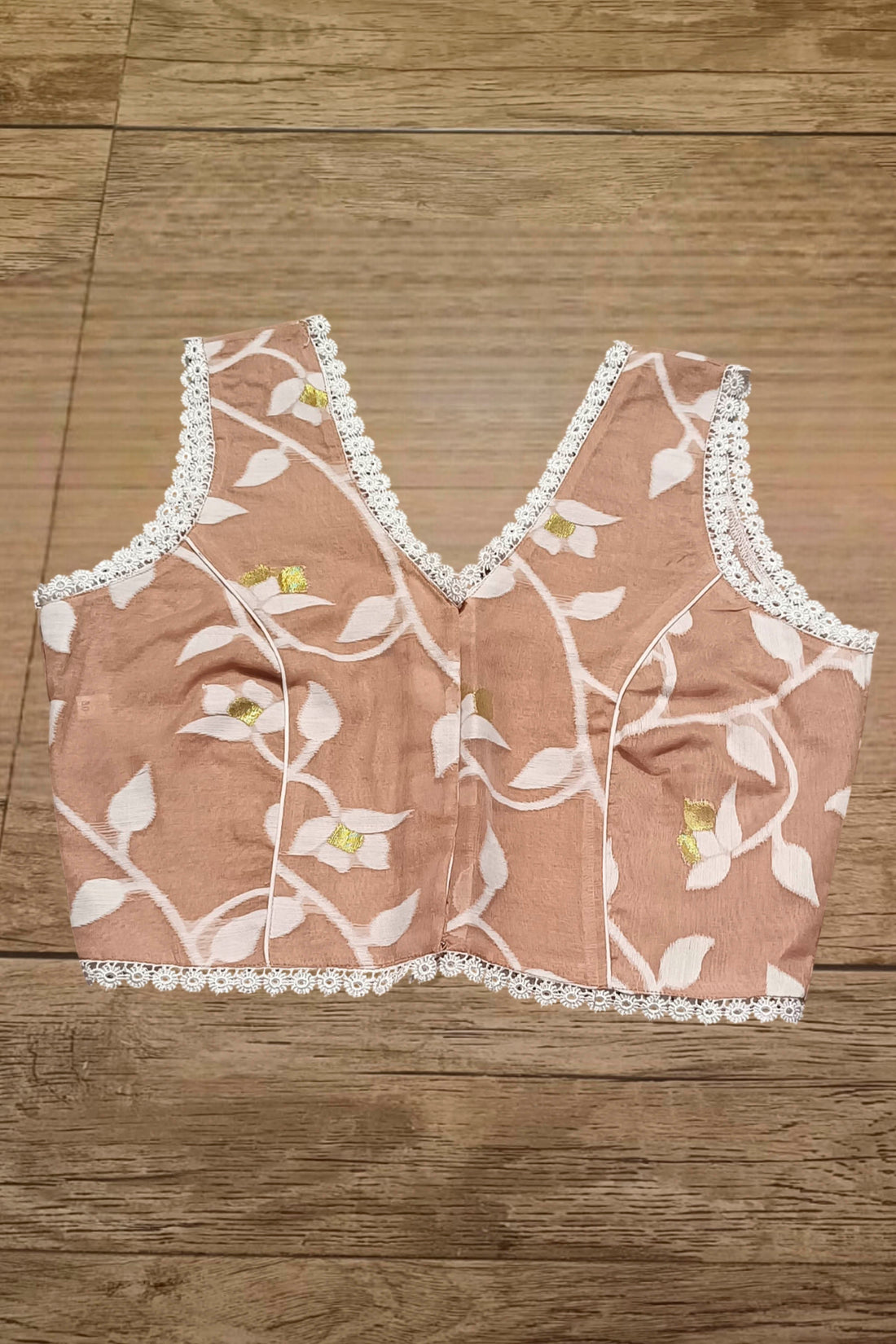 Sleeveless Rasham Jamdani Blouse SN2025WP059