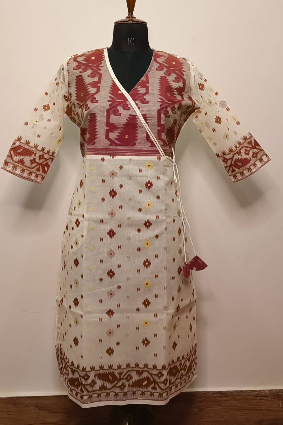 Resham Jamdani Kurti SN2023WPRJ106