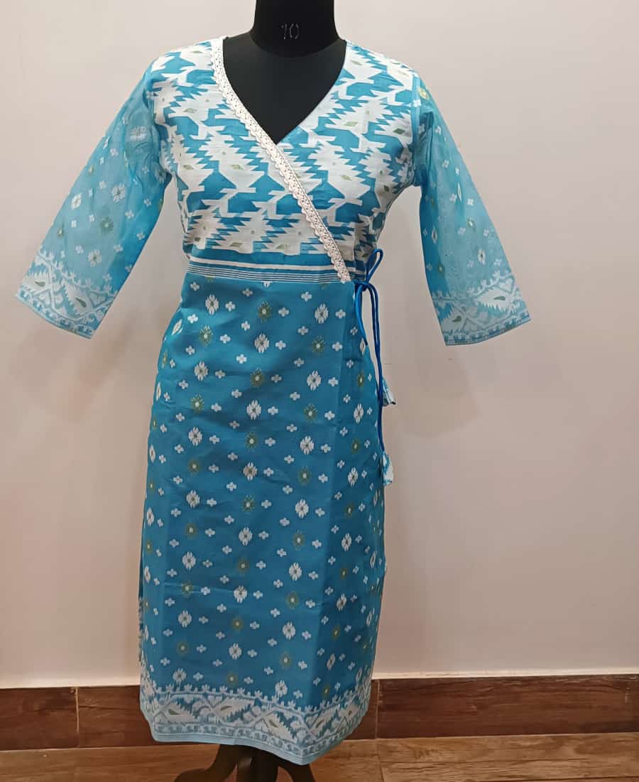 Resham Jamdani Kurti SN2024WPRJ125