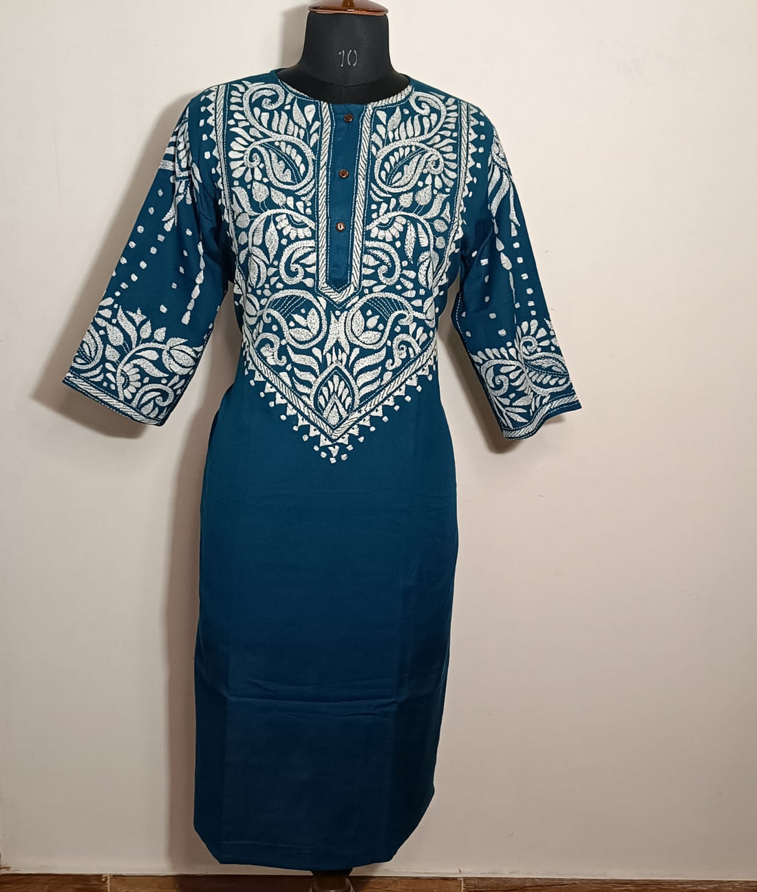 Pure Cotton Kurti With Exclusive Kantha Work SN2025WPCK141