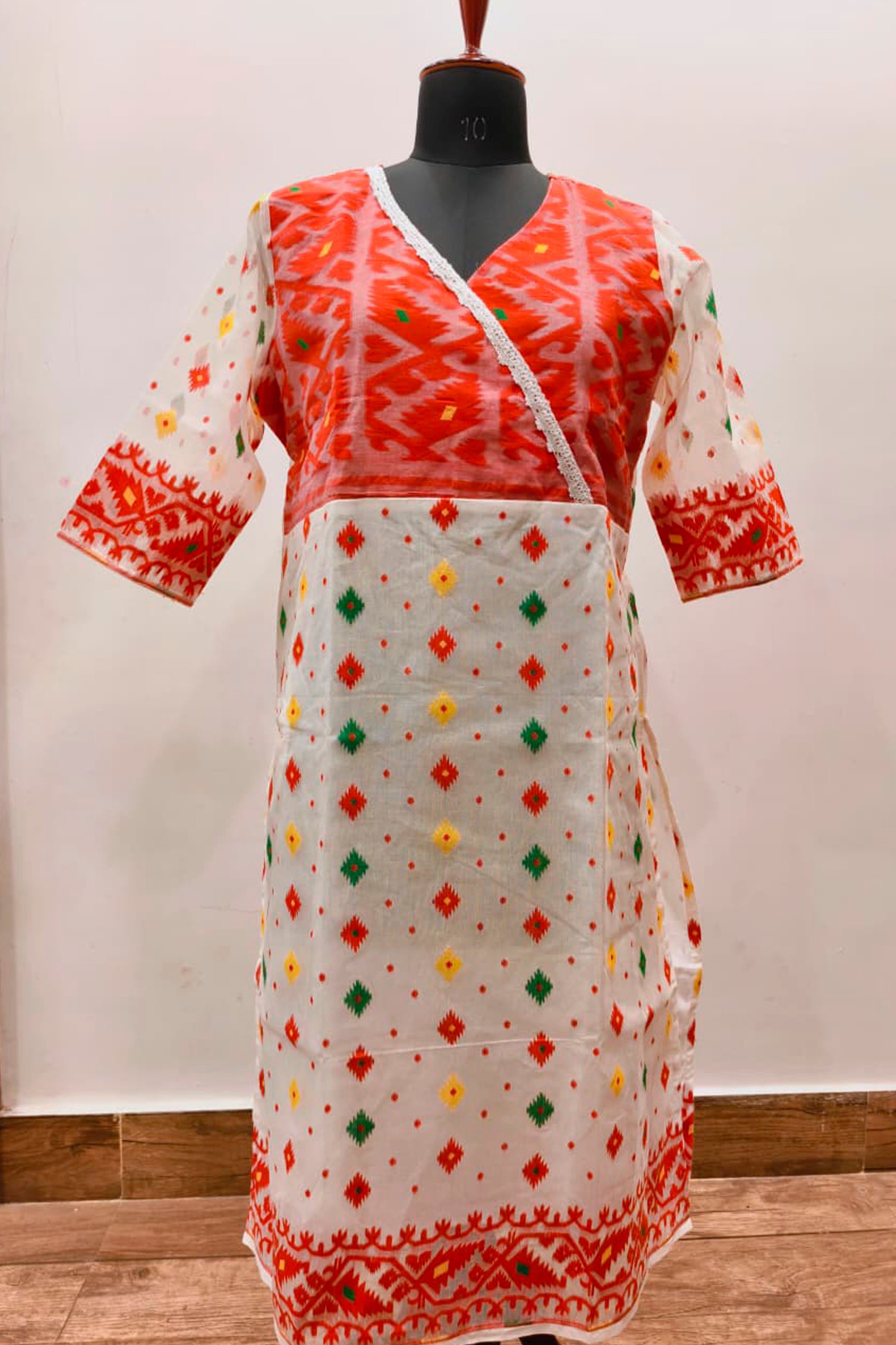 Resham Jamdani Kurti SN26WPRJ180