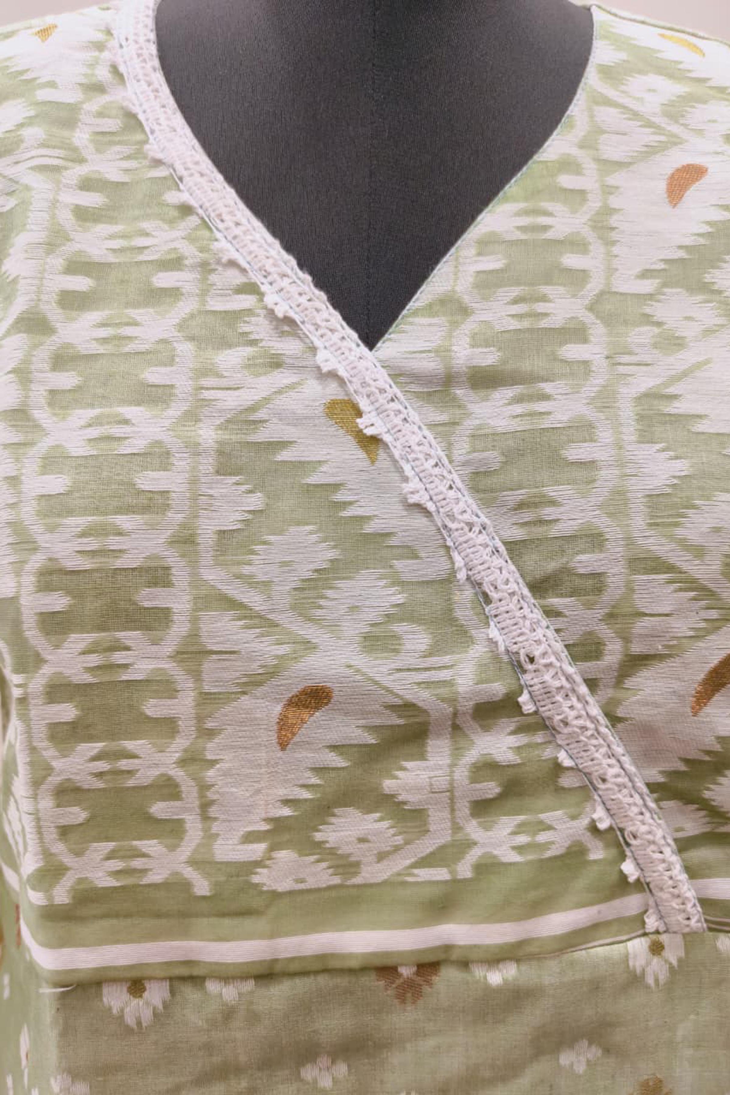 Resham Jamdani Kurti SN26WPRJ184