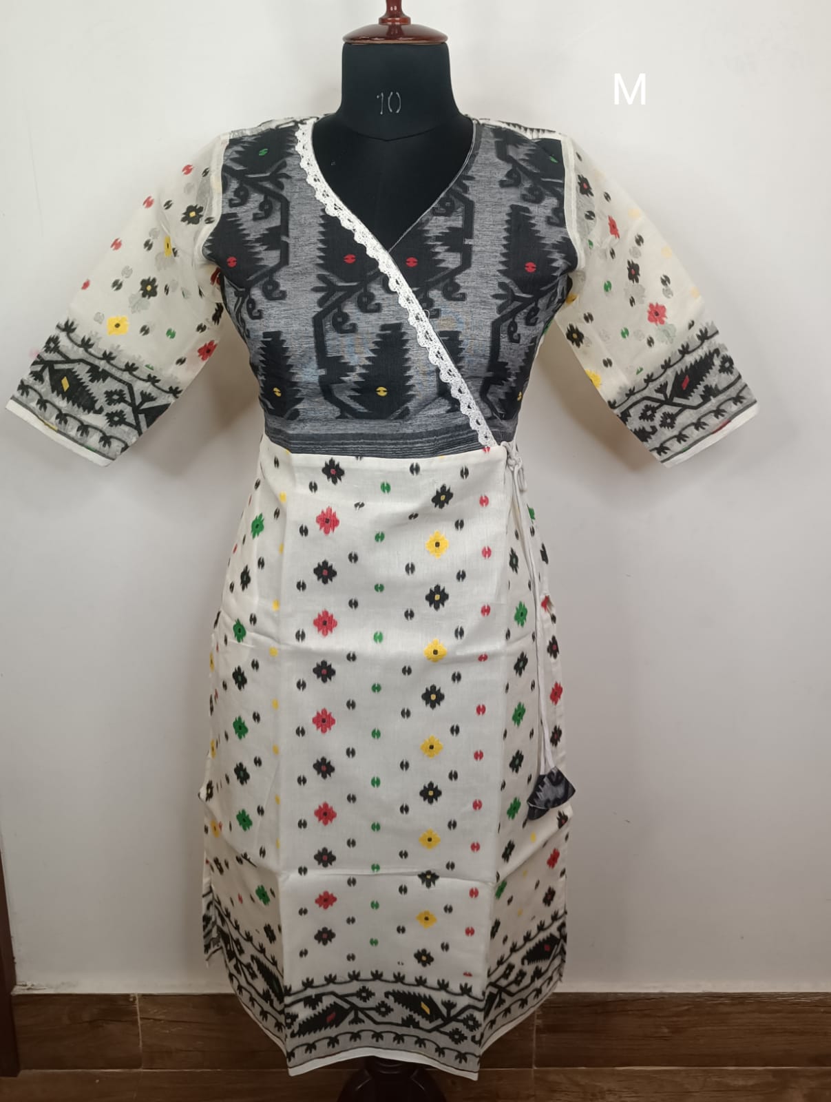 Resham Jamdani Kurti SN26WPRJ189