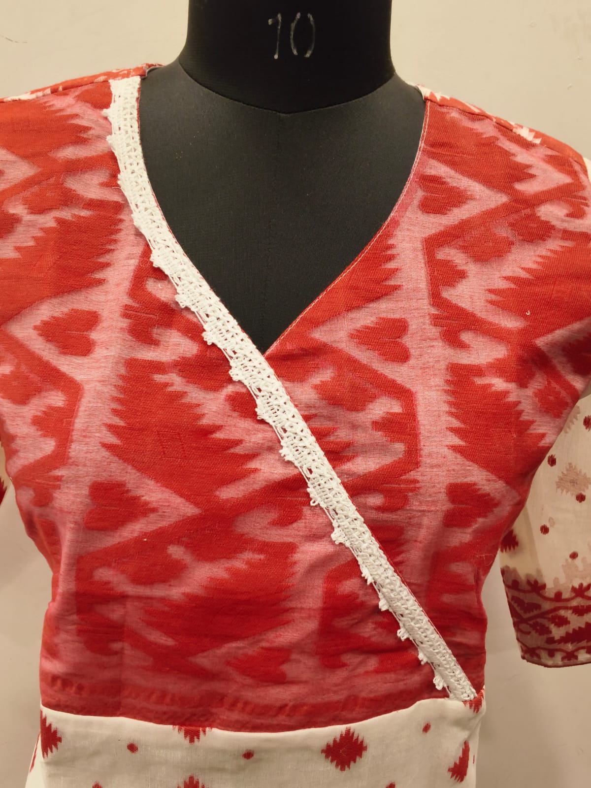 Resham Jamdani Kurti SN26WPRJ196
