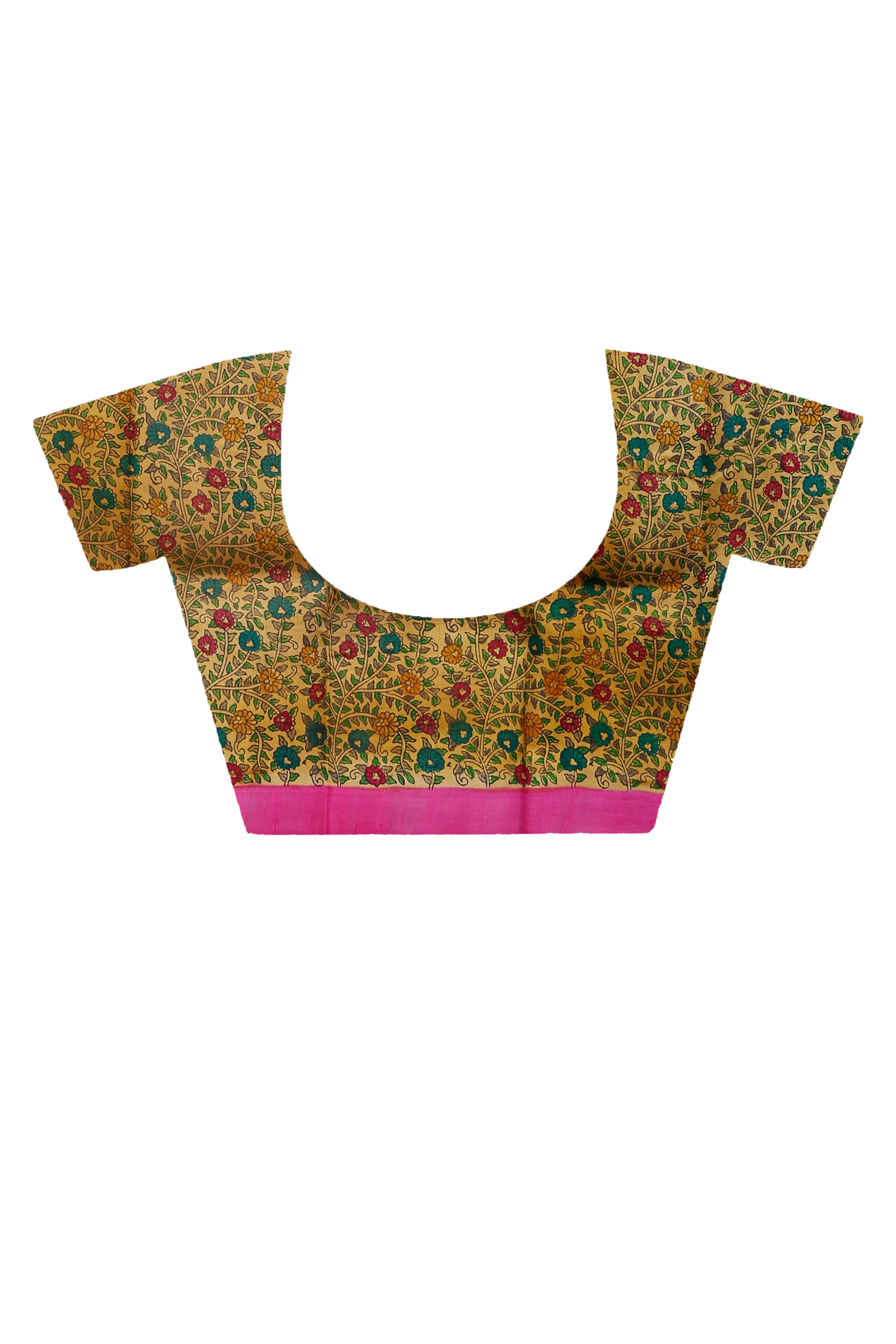 Hand Block On Murshidabad Silk SN202310831