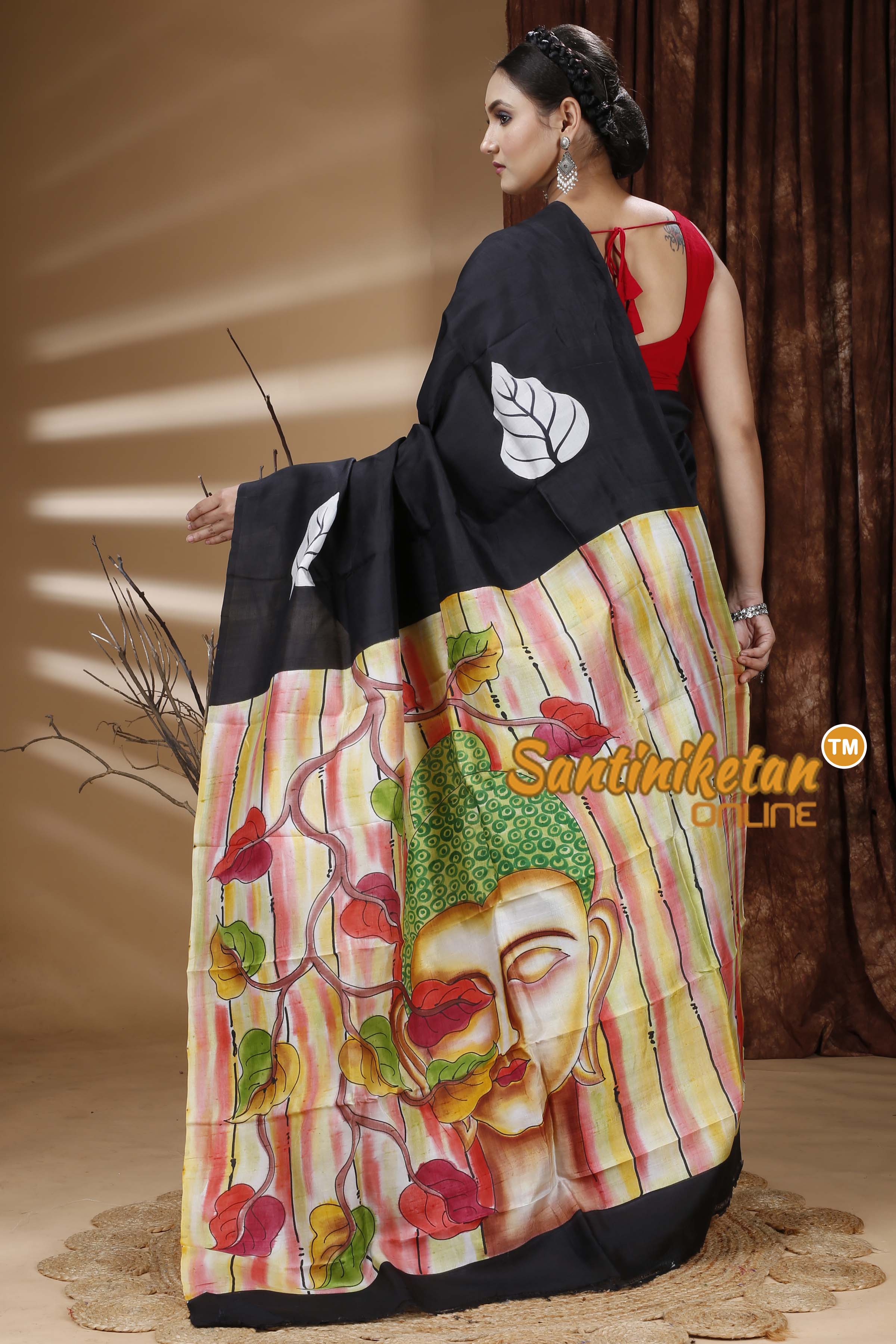 Hand Paint On Murshidabad Silk SN202313350