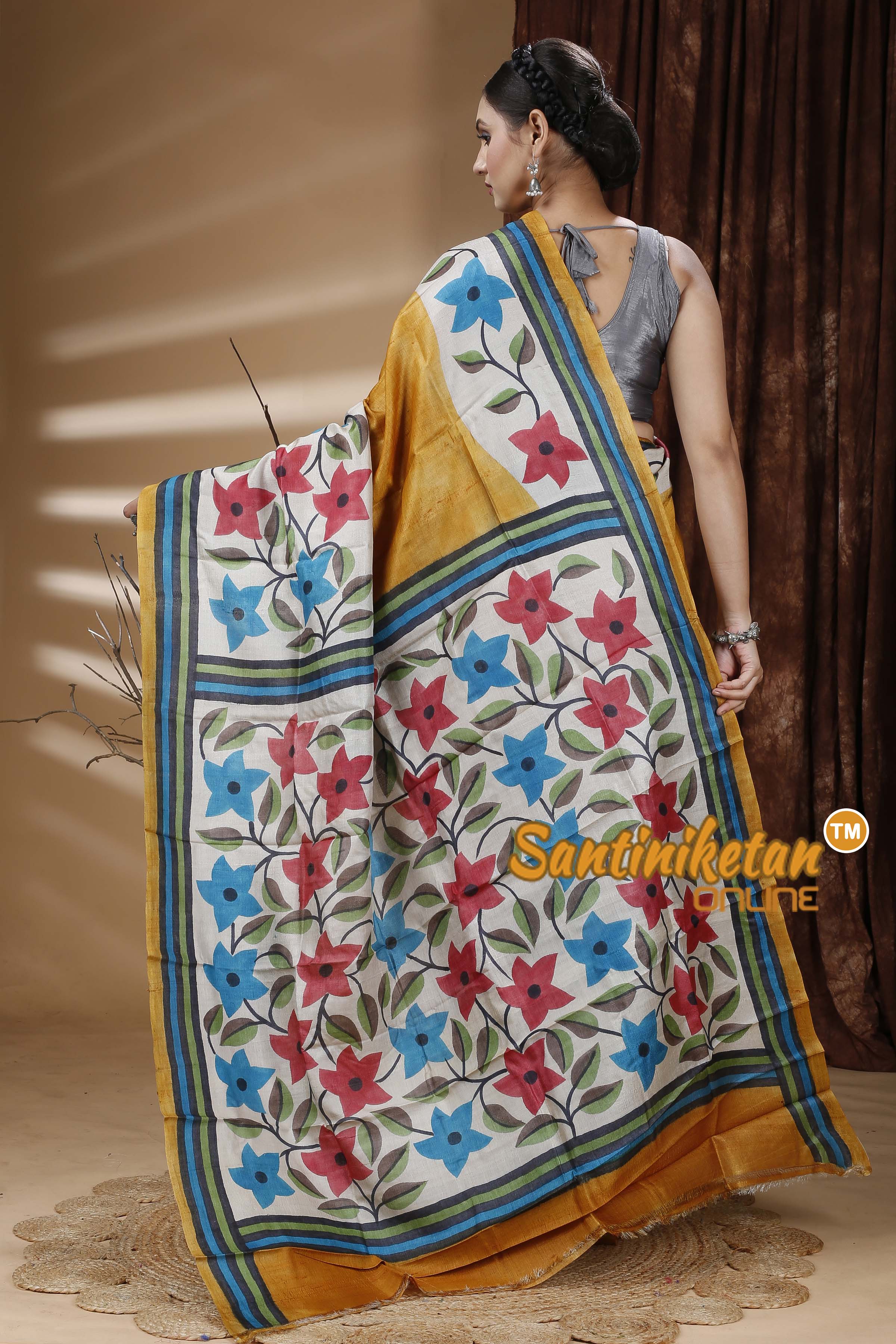 Pure Tussar Hand Painted Saree SN202313480