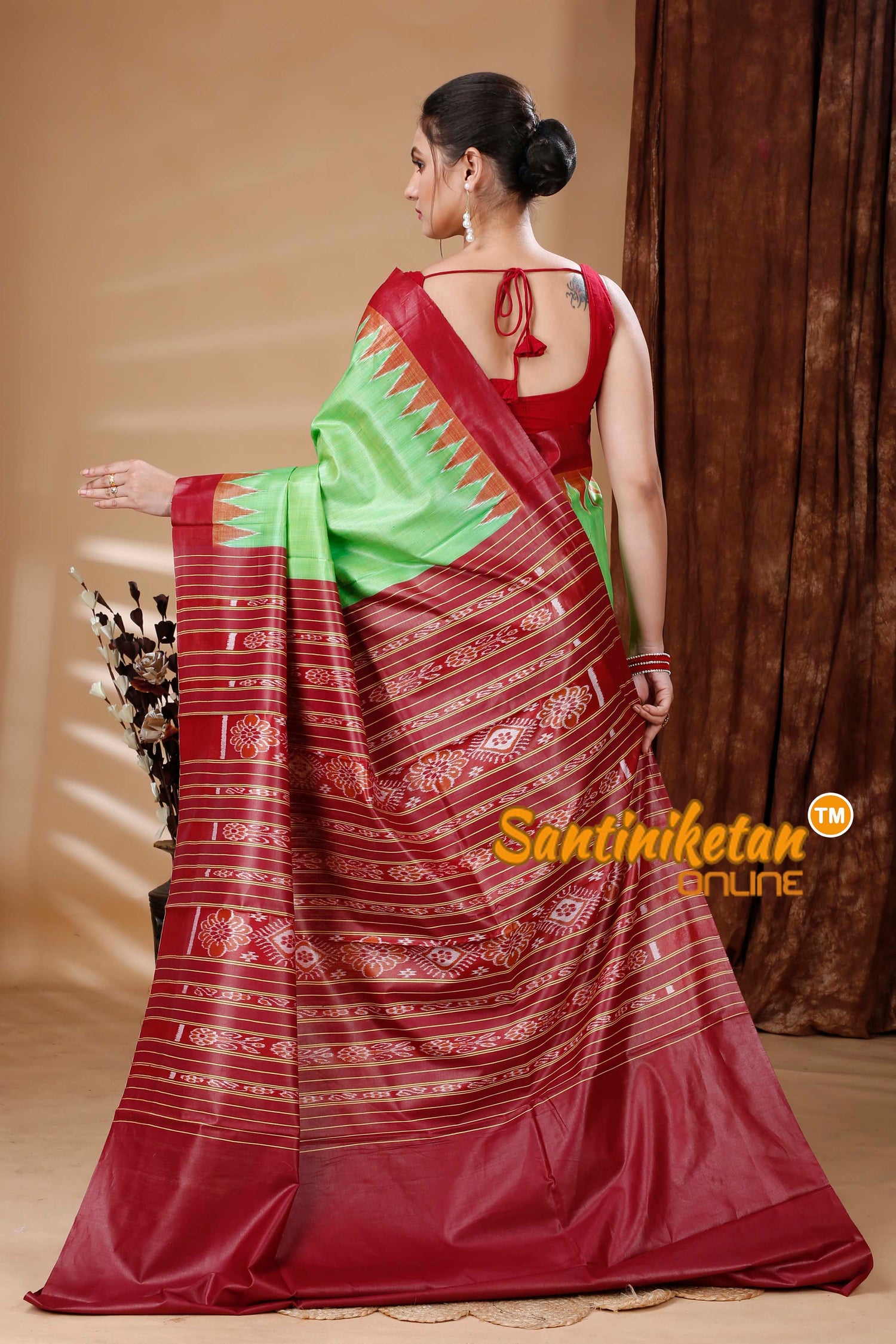 Tussar By Eri Silk Odisha Handloom Ikkat Saree SN202314946