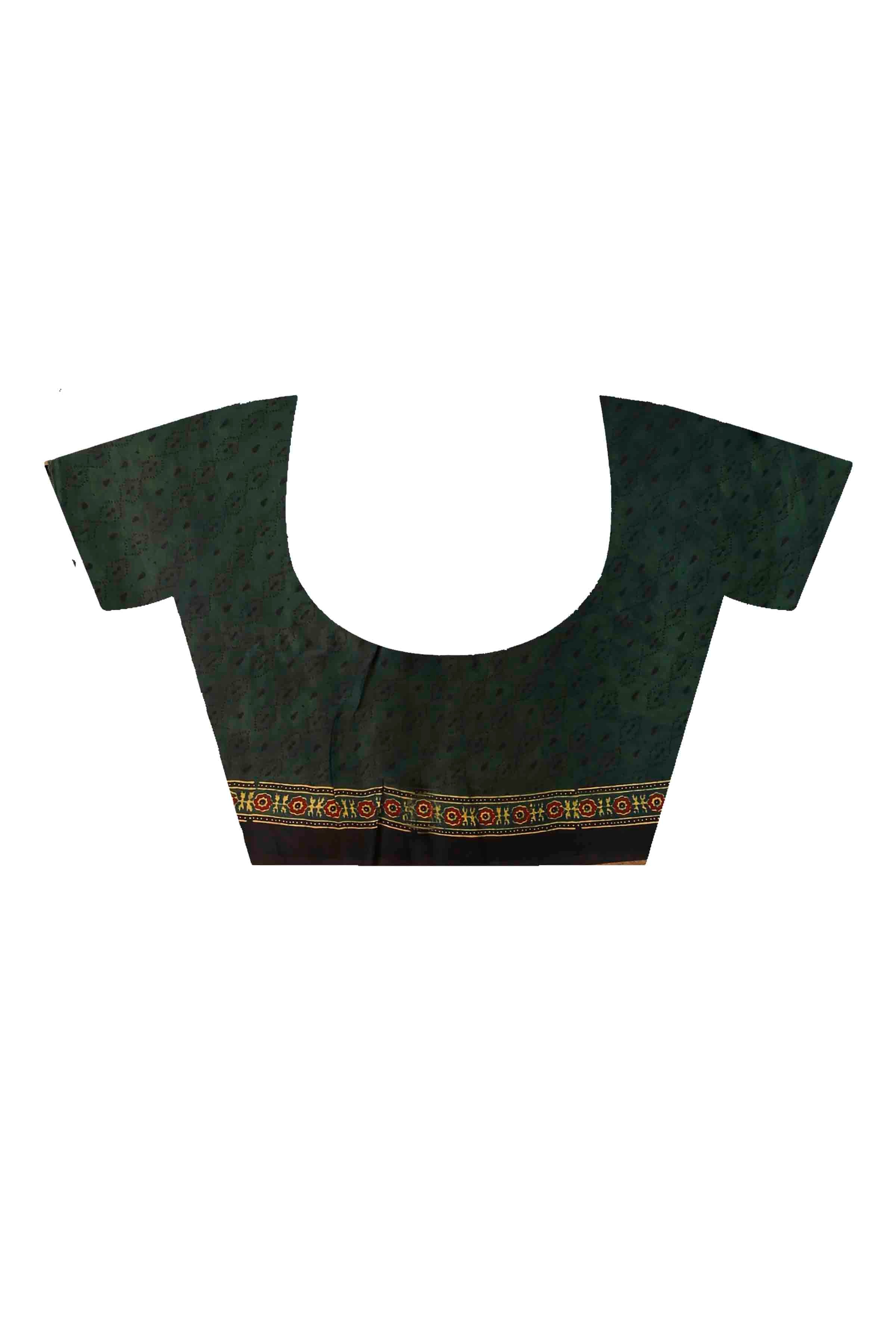 Ajrakh Hand Block On Modal Silk SN202416363