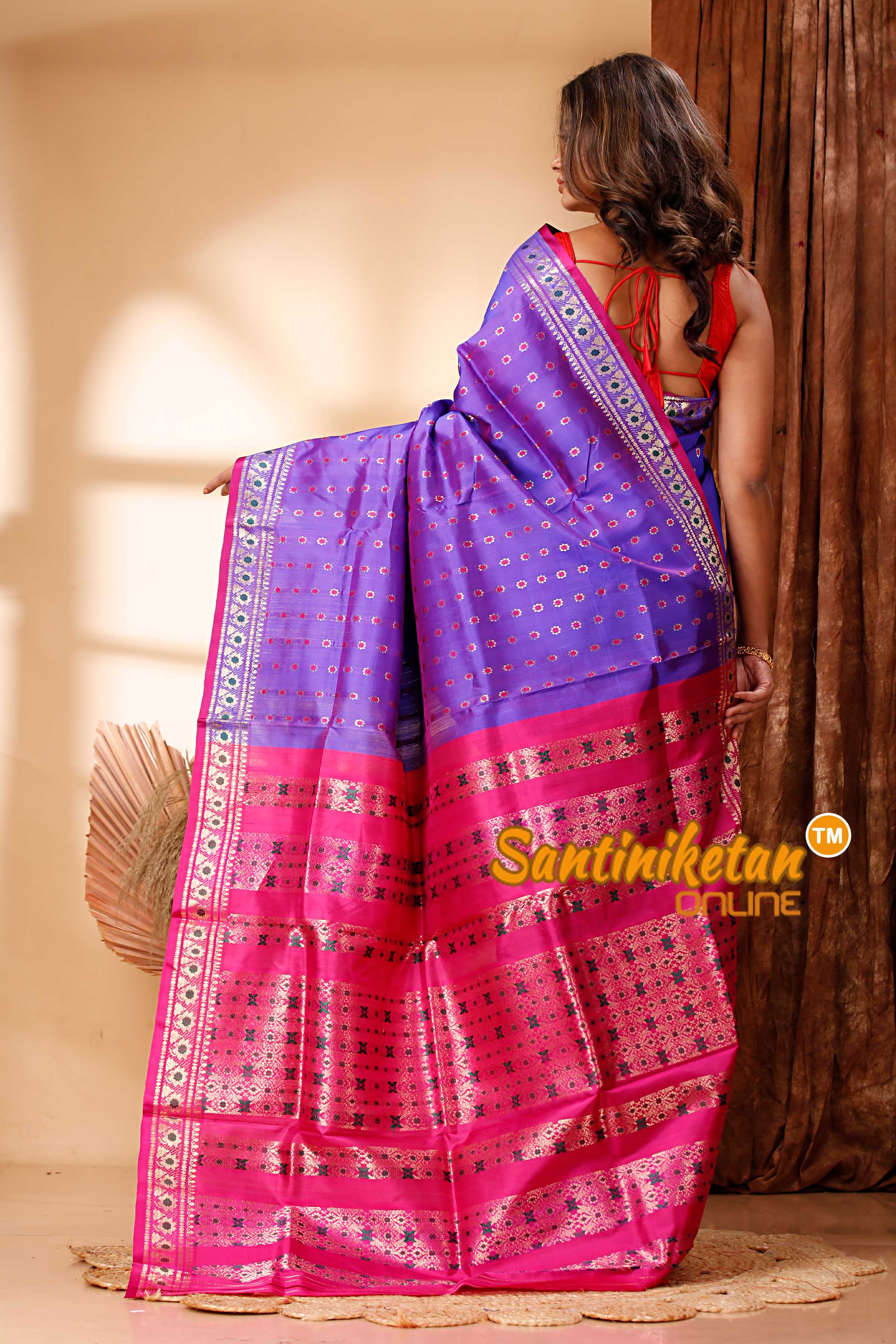 Katan Silk Bomkai Saree with Blouse SN202417975