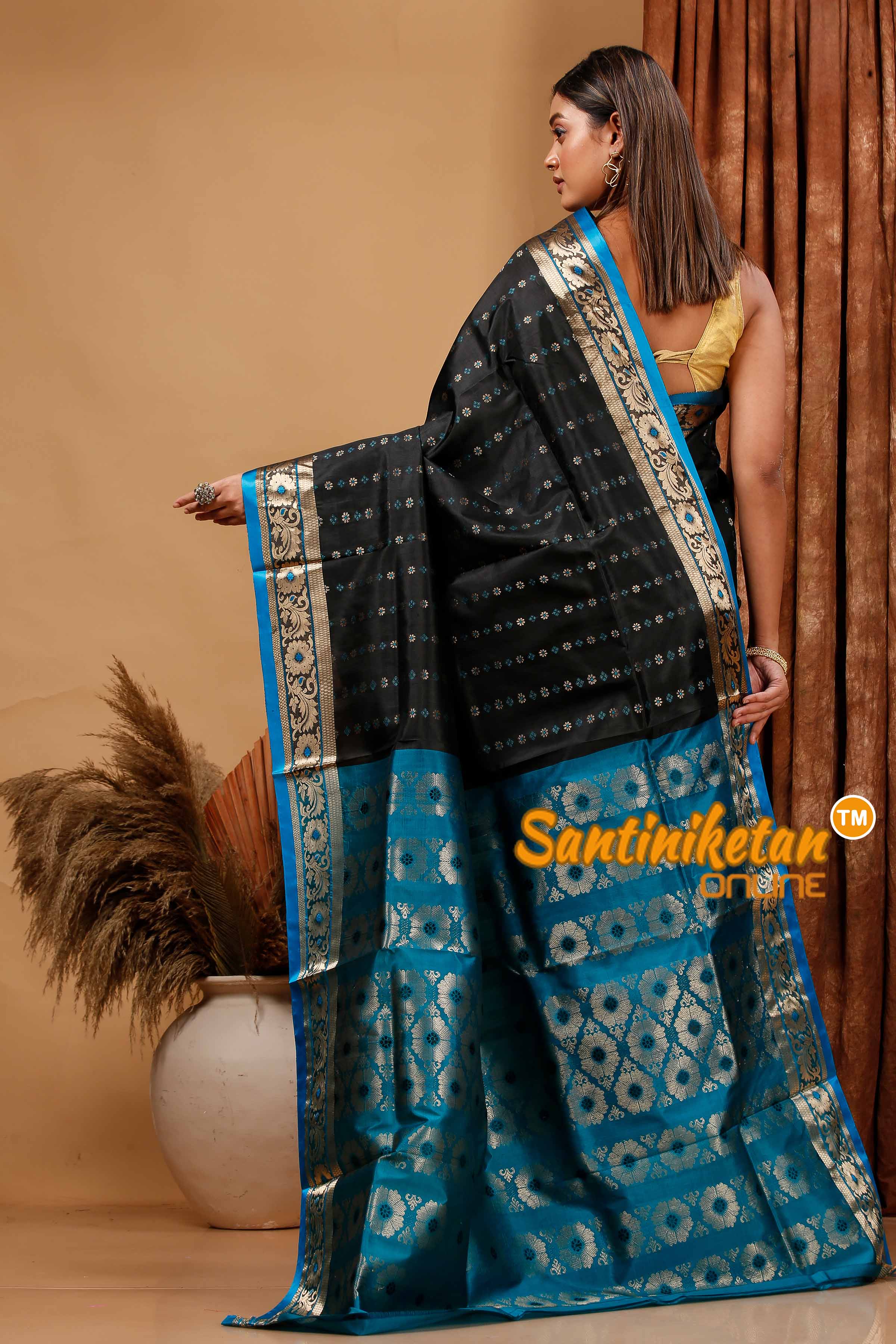 Katan Silk Bomkai Saree with Blouse SN202420367