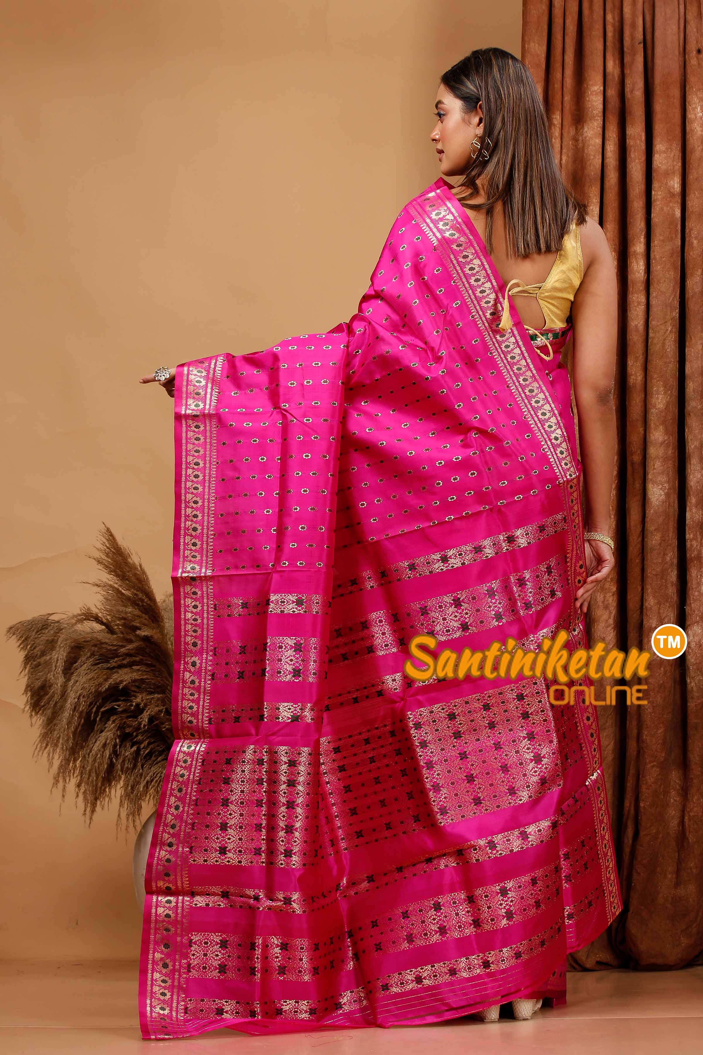 Katan Silk Bomkai Saree with Blouse SN202420372
