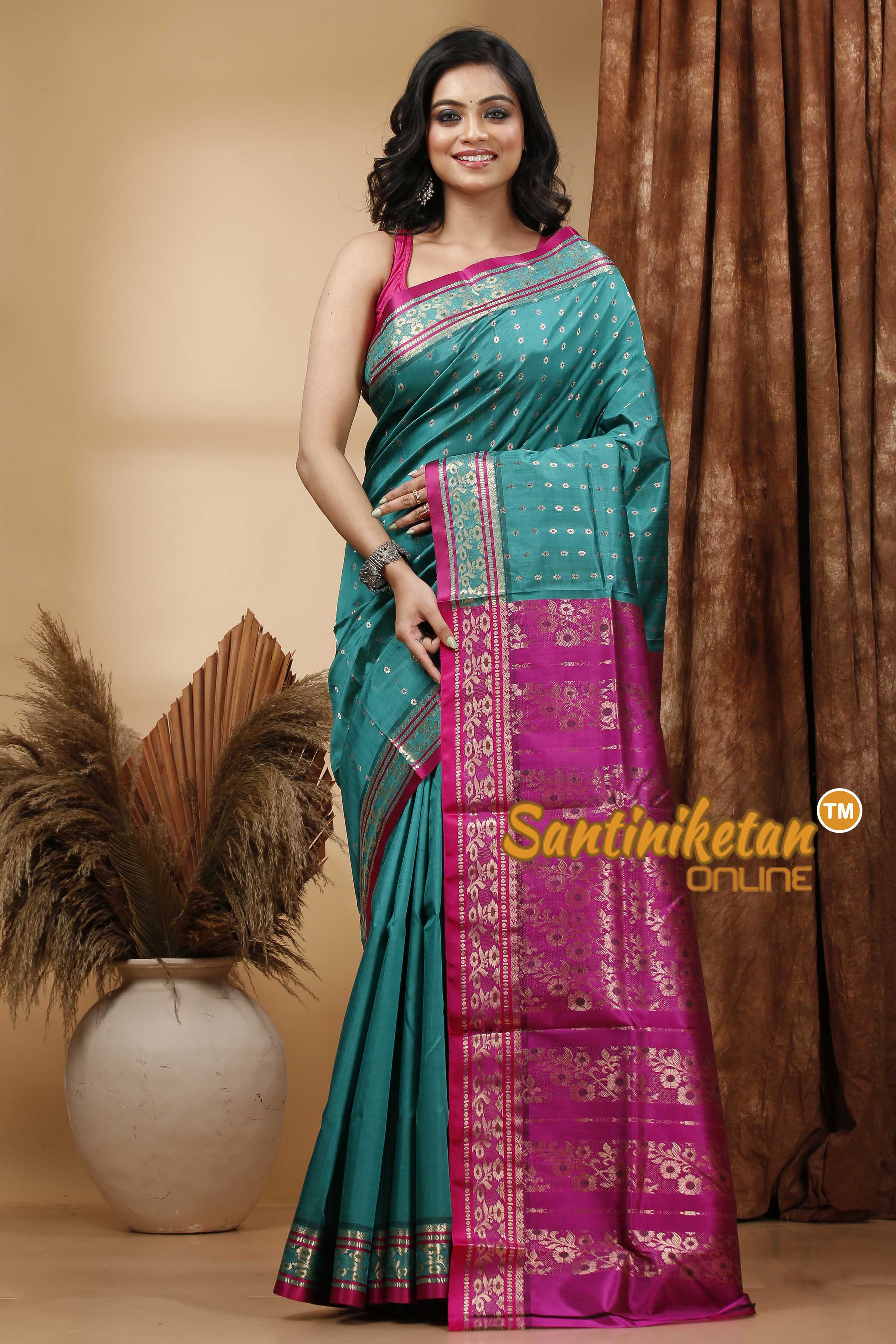 Katan Silk Bomkai Saree with Blouse SN202420442