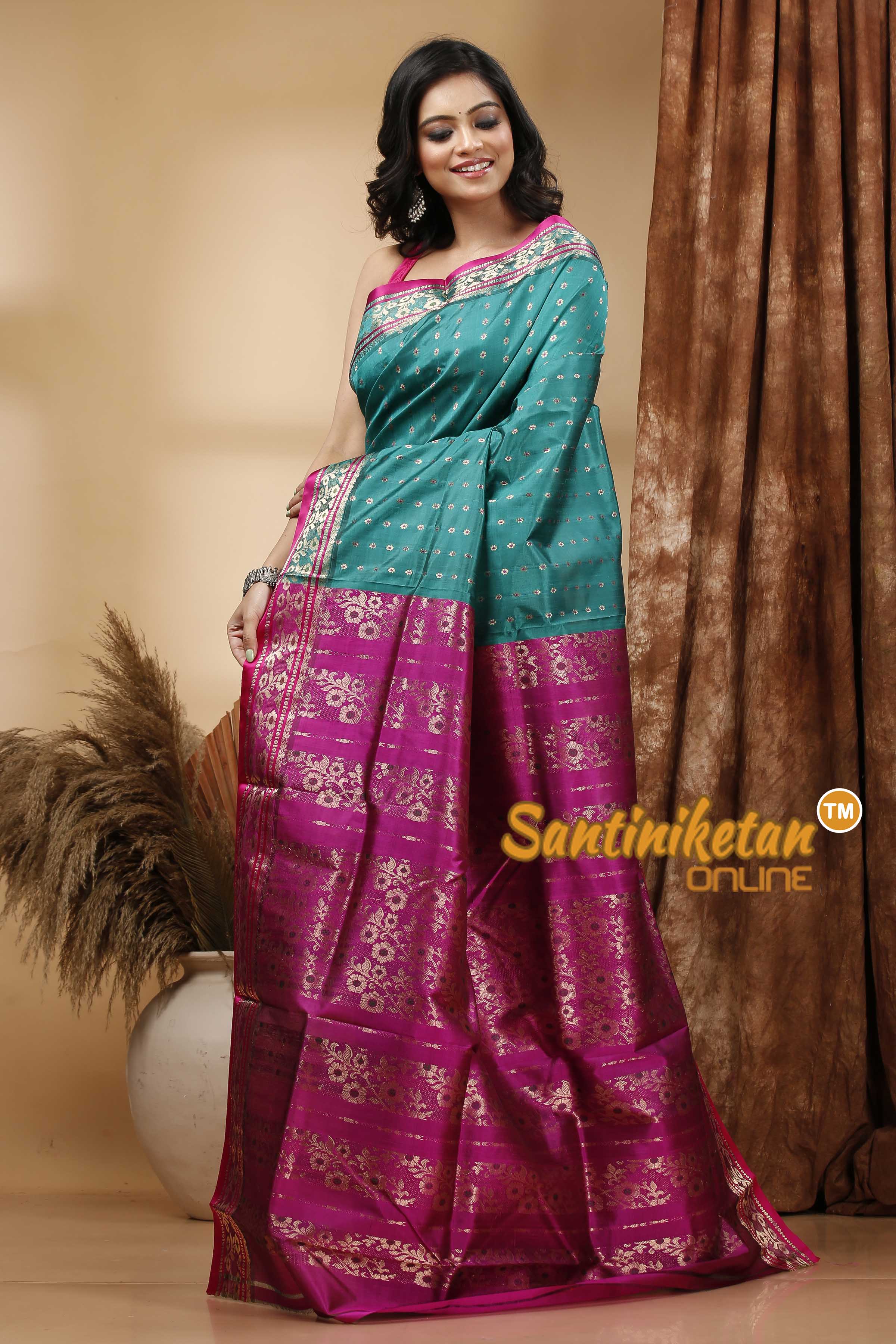 Katan Silk Bomkai Saree with Blouse SN202420442