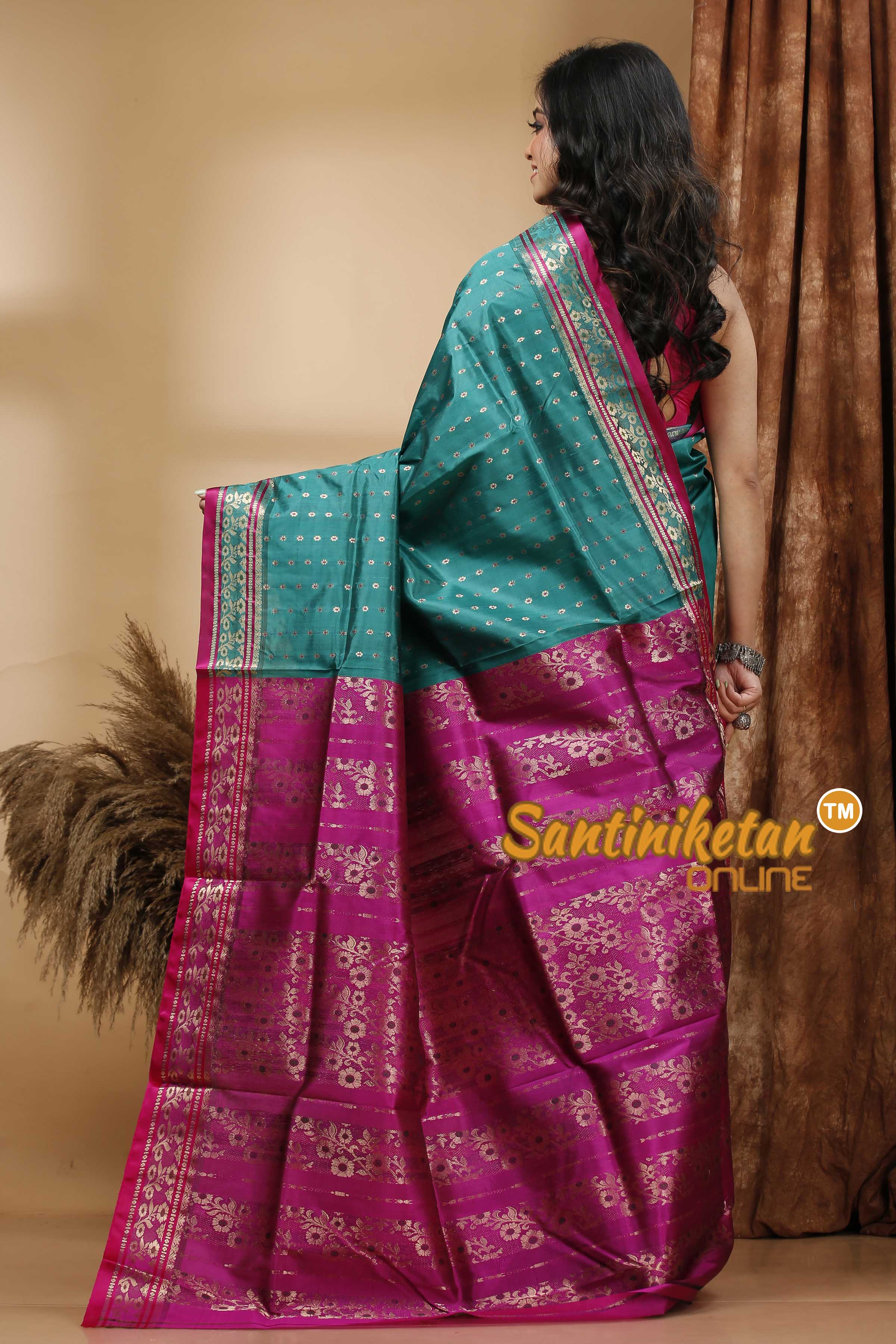 Katan Silk Bomkai Saree with Blouse SN202420442