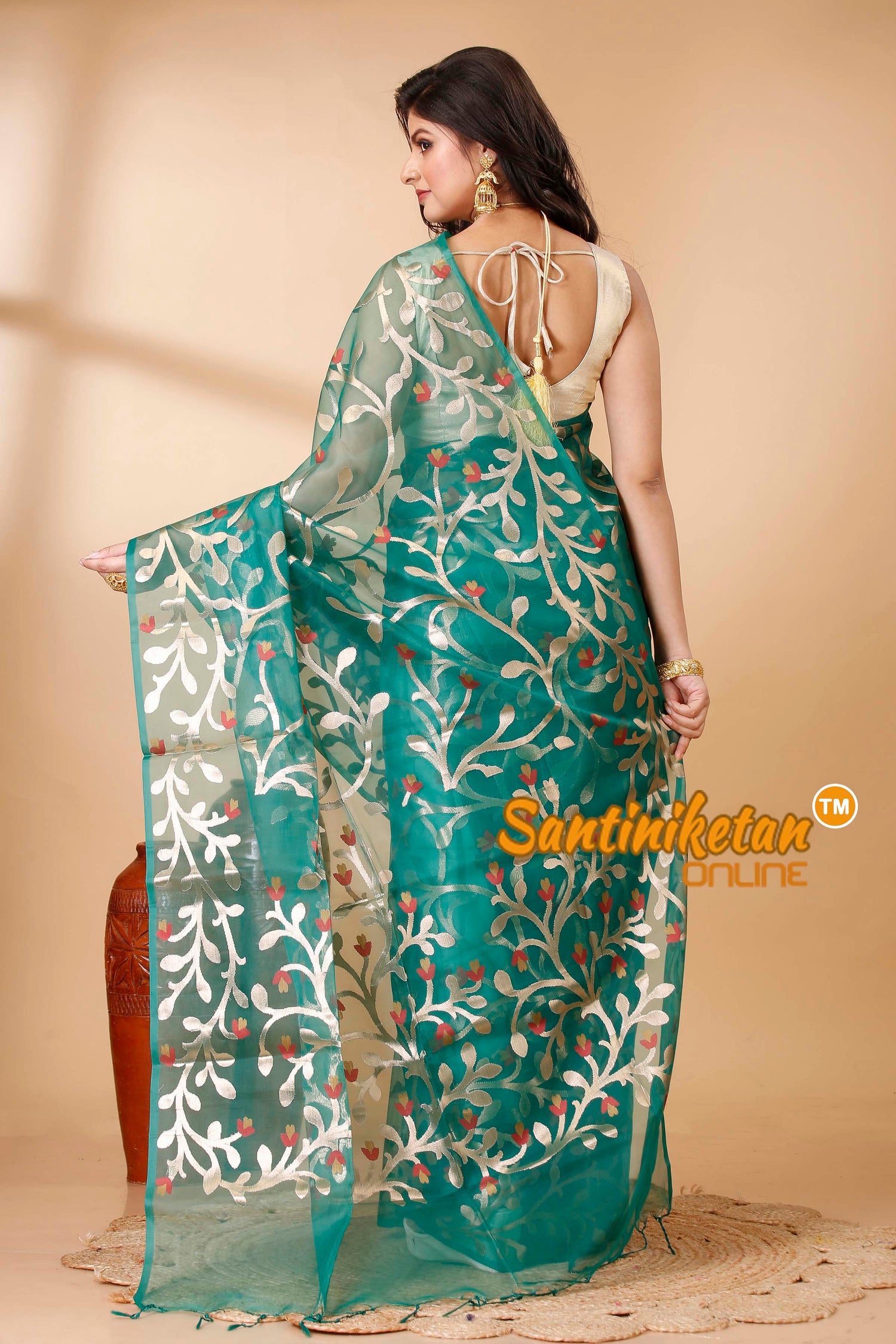 Resham Maslin Jamdani Saree SN202521758