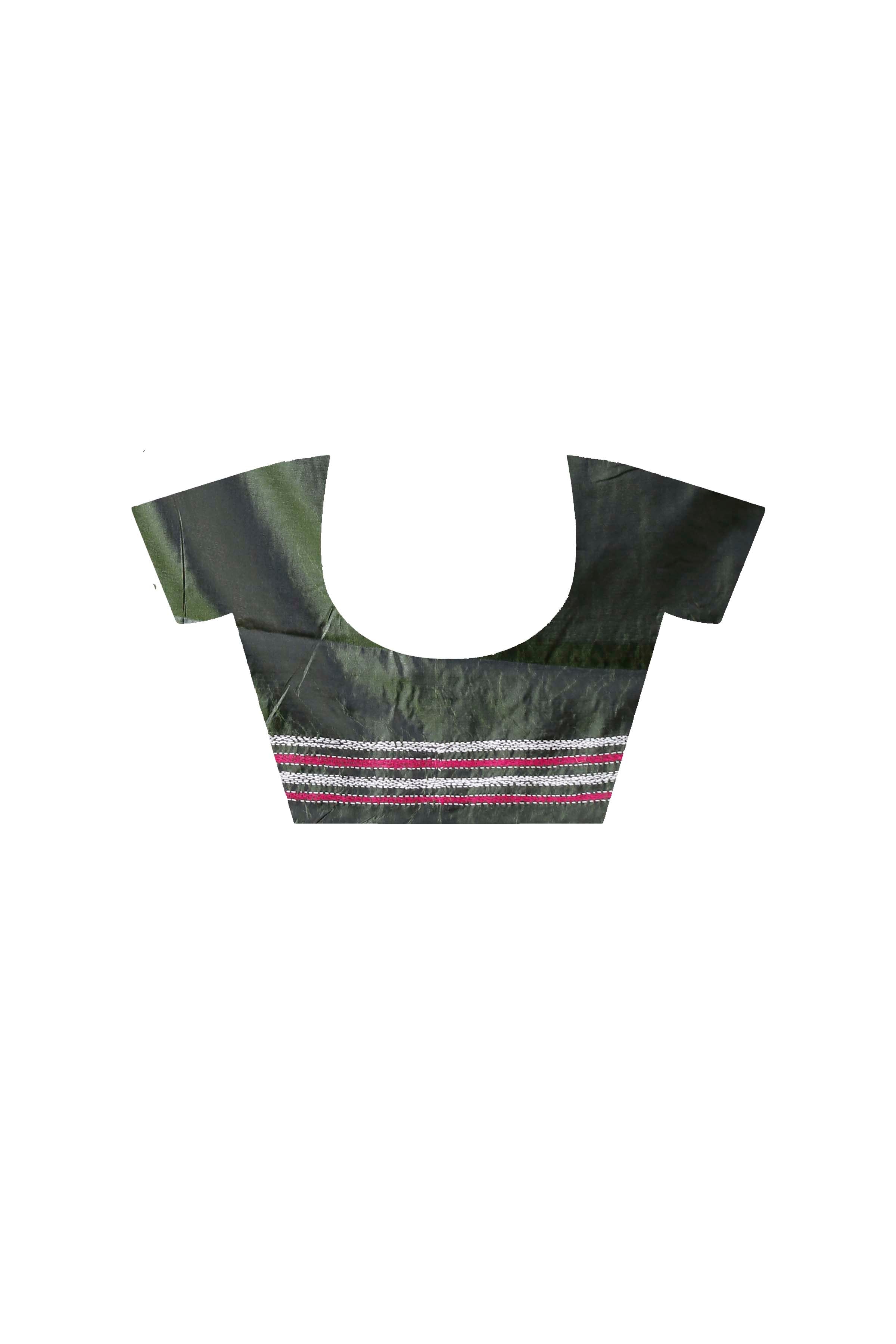 Bangalore Silk Kantha Stitch Saree SN202521874