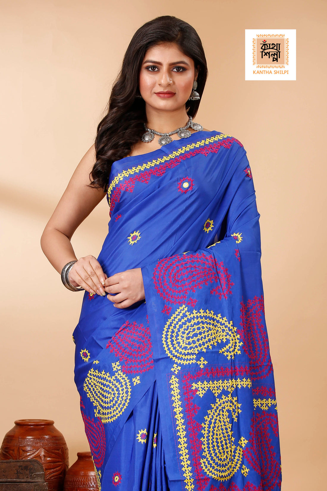 Bangalore Silk Gujrati Stitch Saree SN202522471