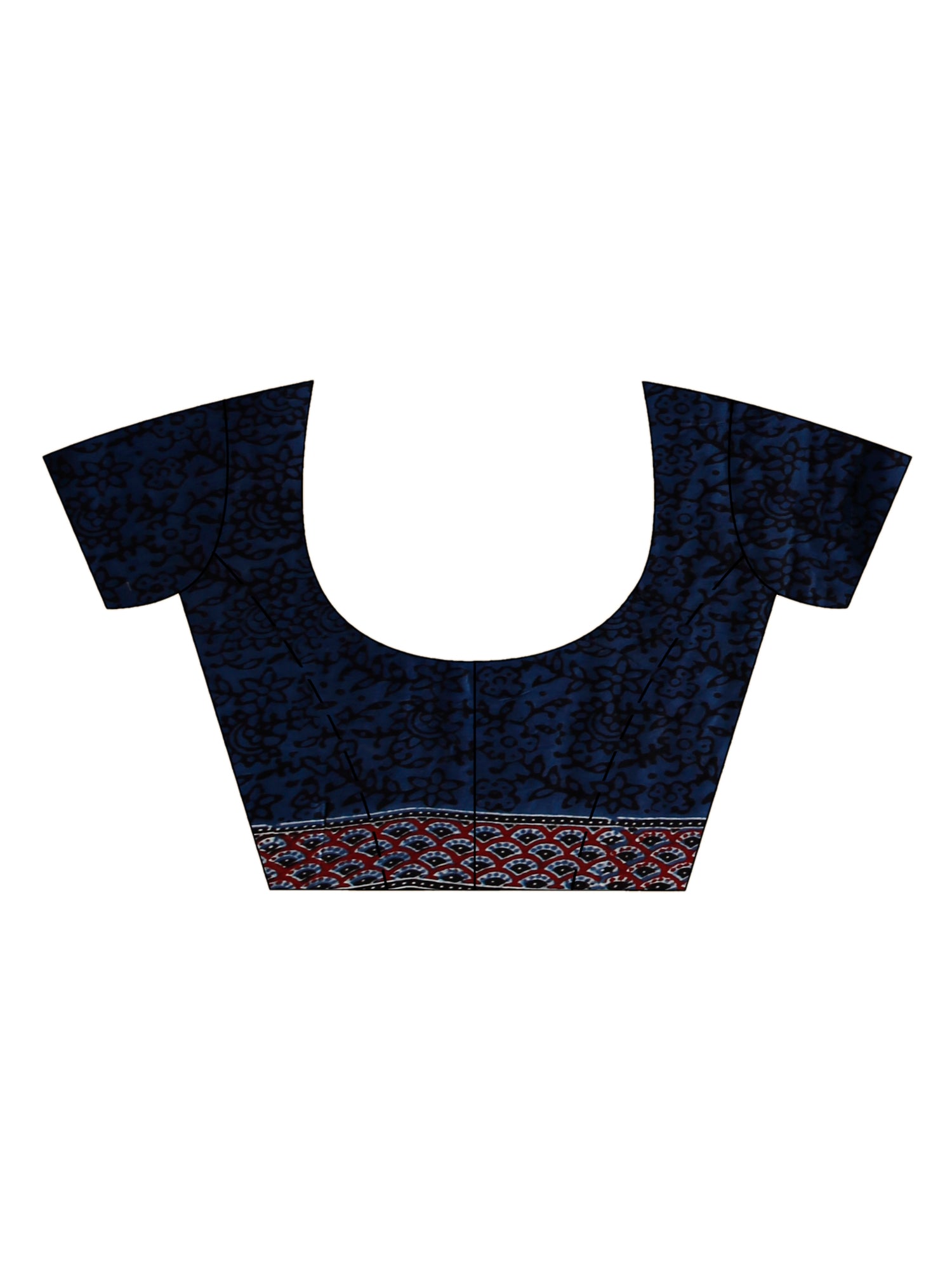 Ajrakh Hand Block On Modal Silk SN202522601