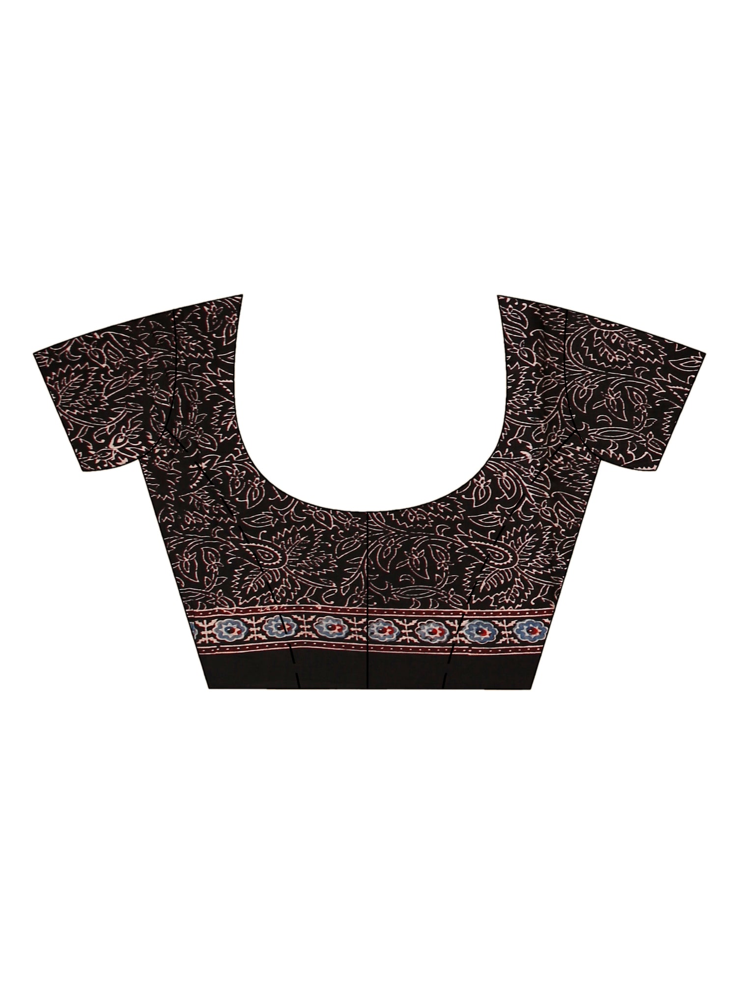 Ajrakh Hand Block On Modal Silk SN202522649
