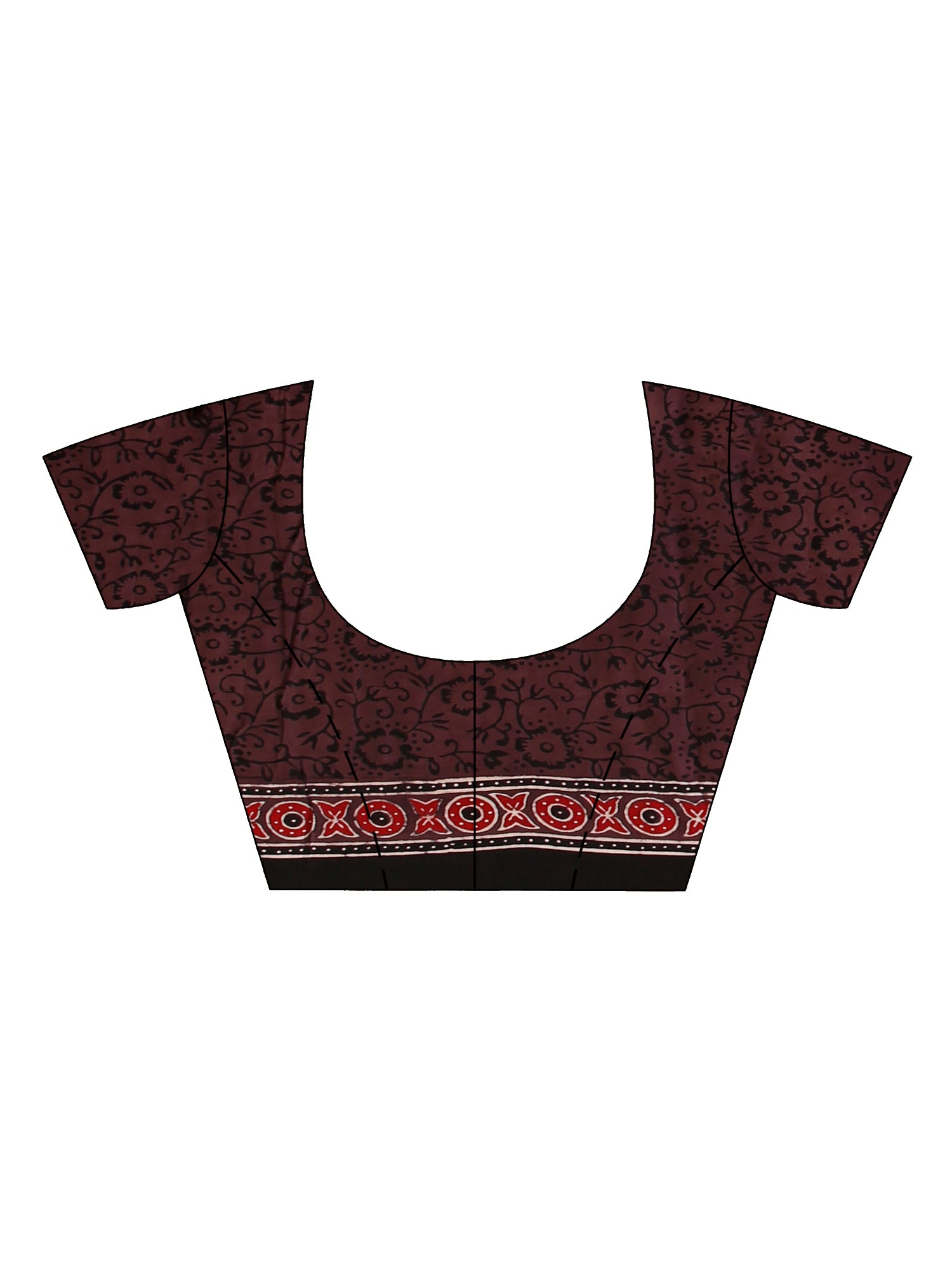 Ajrakh Hand Block On Modal Silk SN202522655
