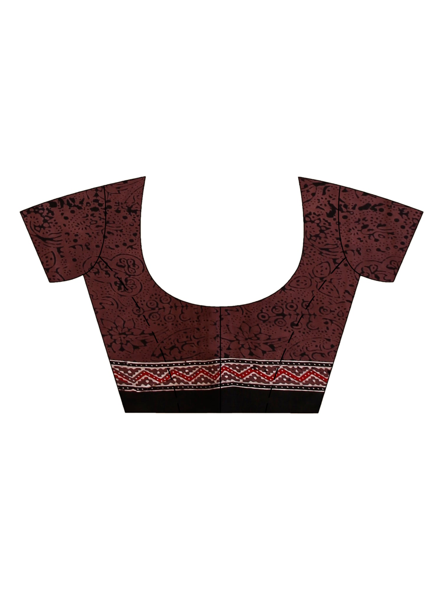 Ajrakh Hand Block On Modal Silk SN202522667