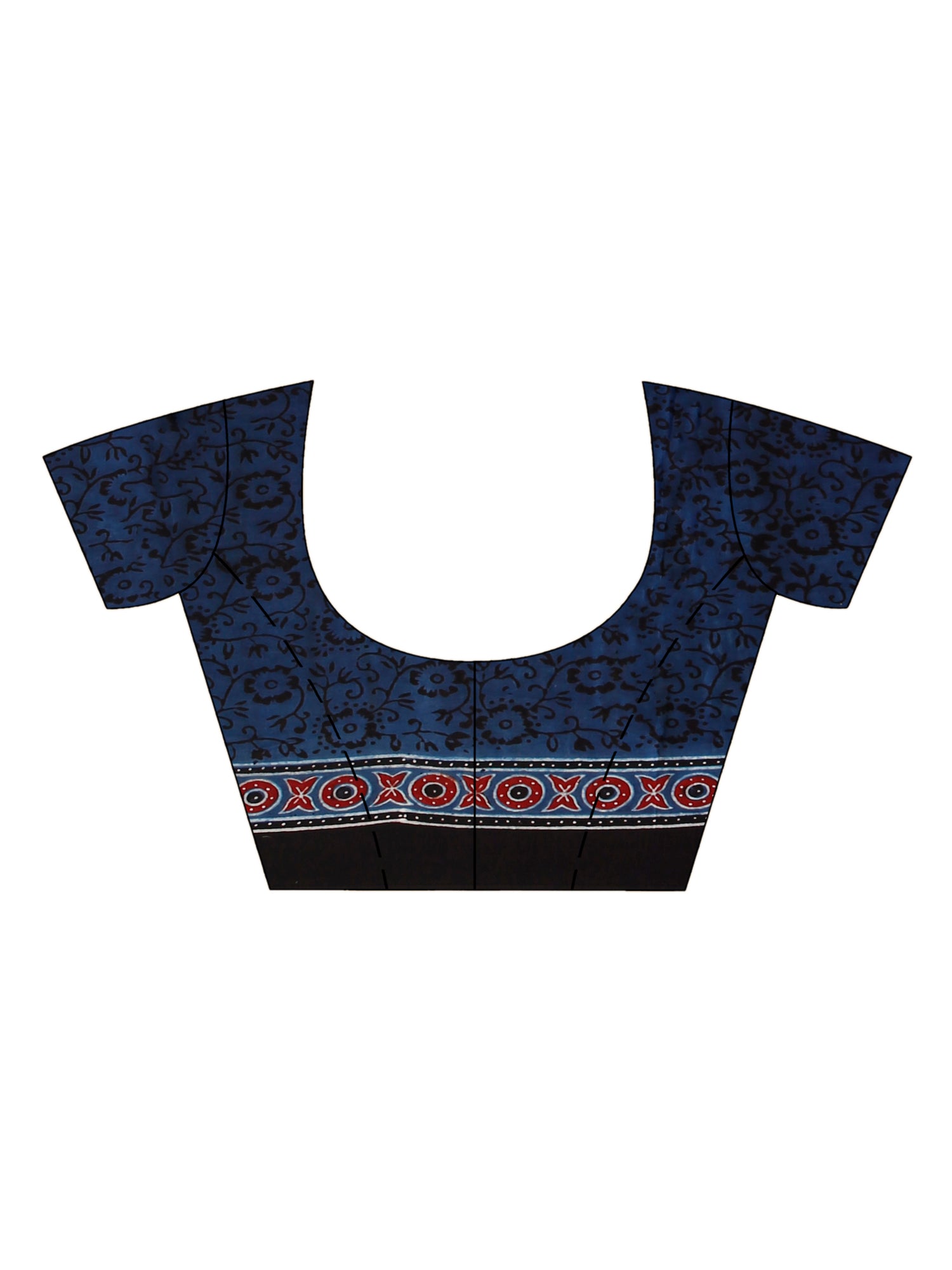 Ajrakh Hand Block On Modal Silk SN202522703