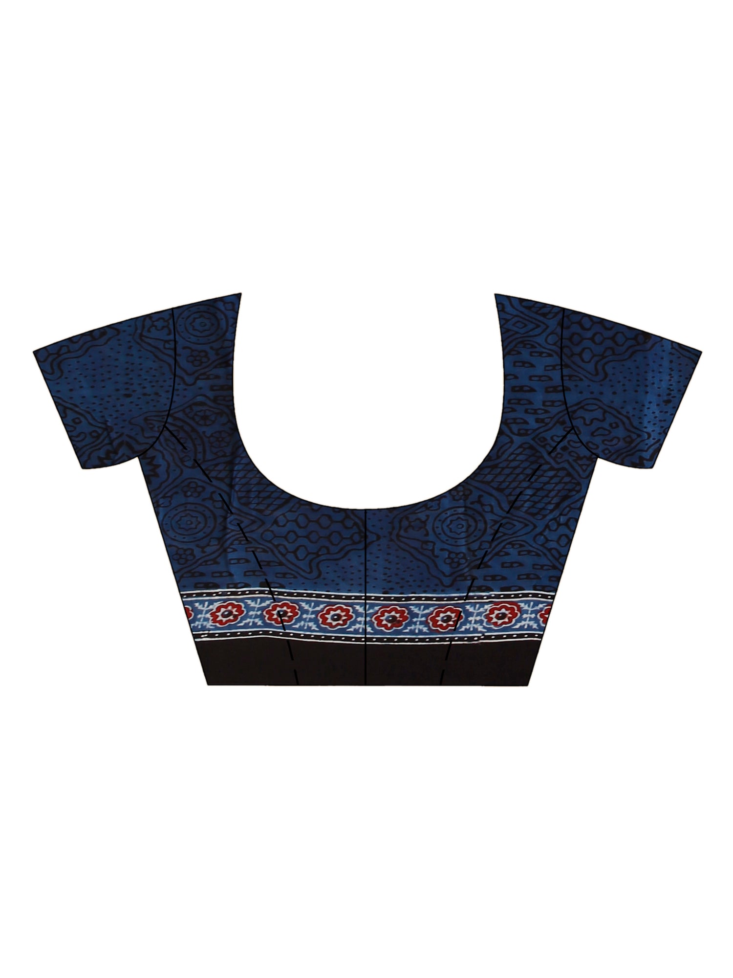 Ajrakh Hand Block On Modal Silk SN202522739