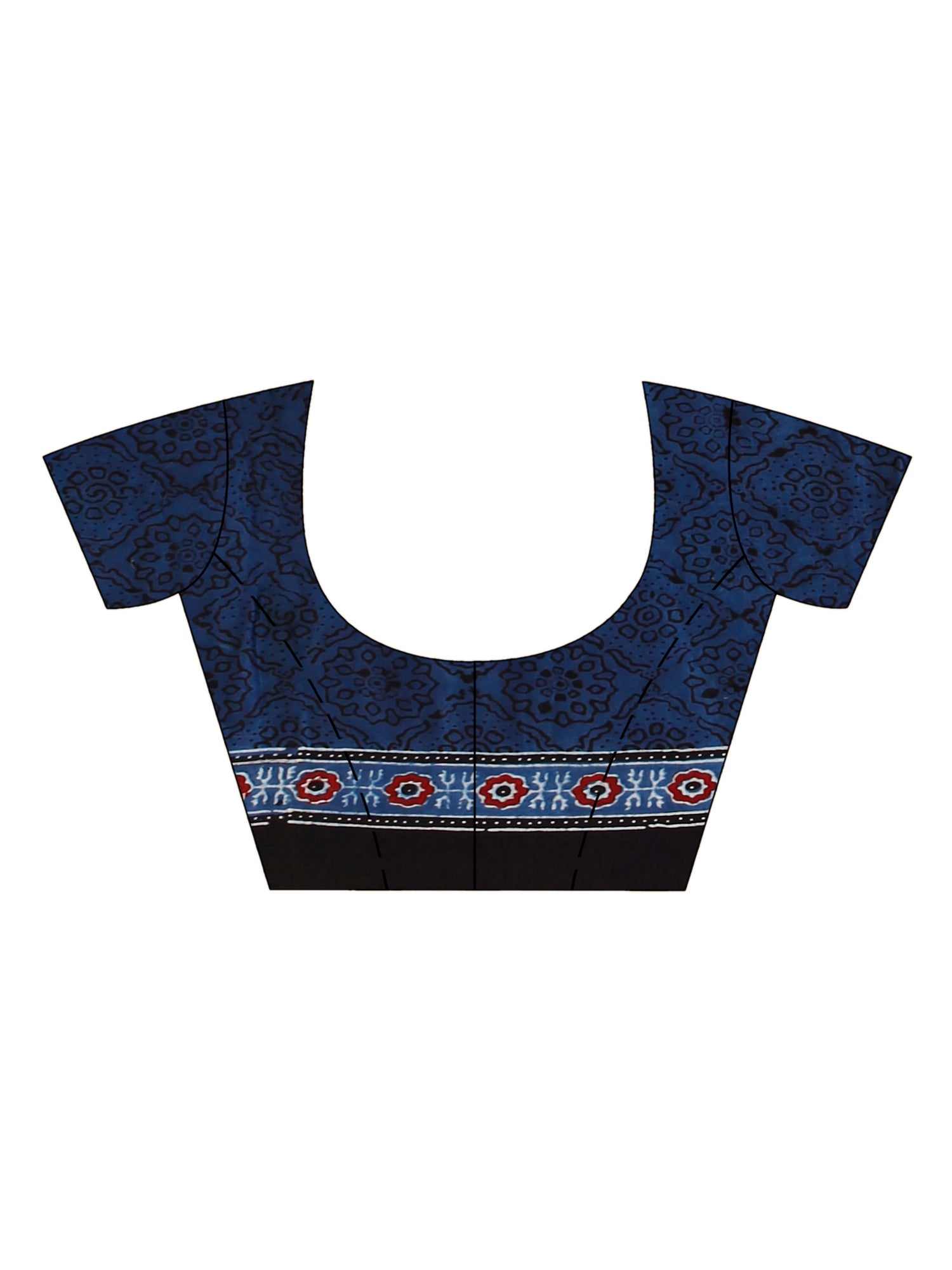Ajrakh Hand Block On Modal Silk SN202522775