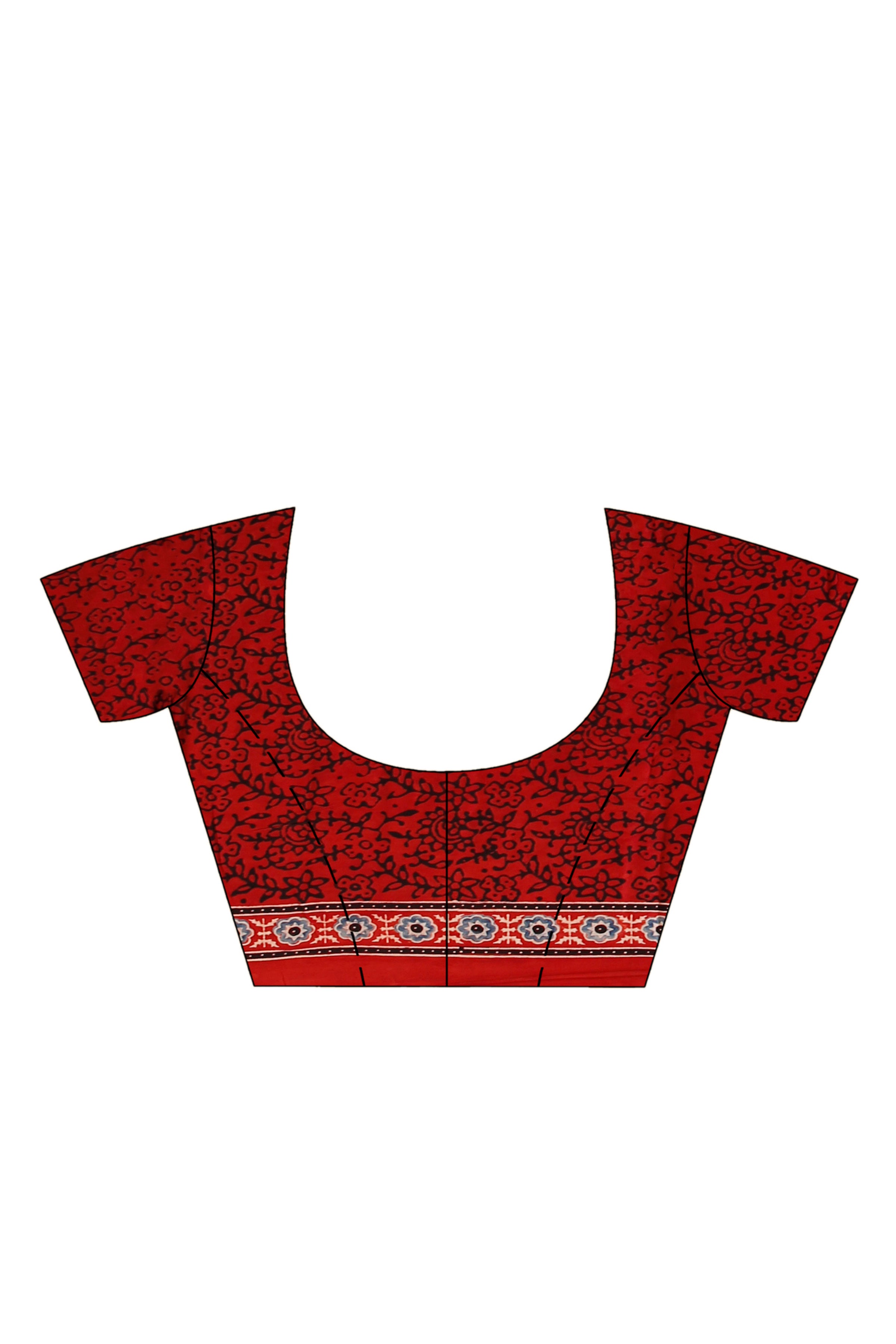 Ajrakh Hand Block On Modal Silk SN202522805