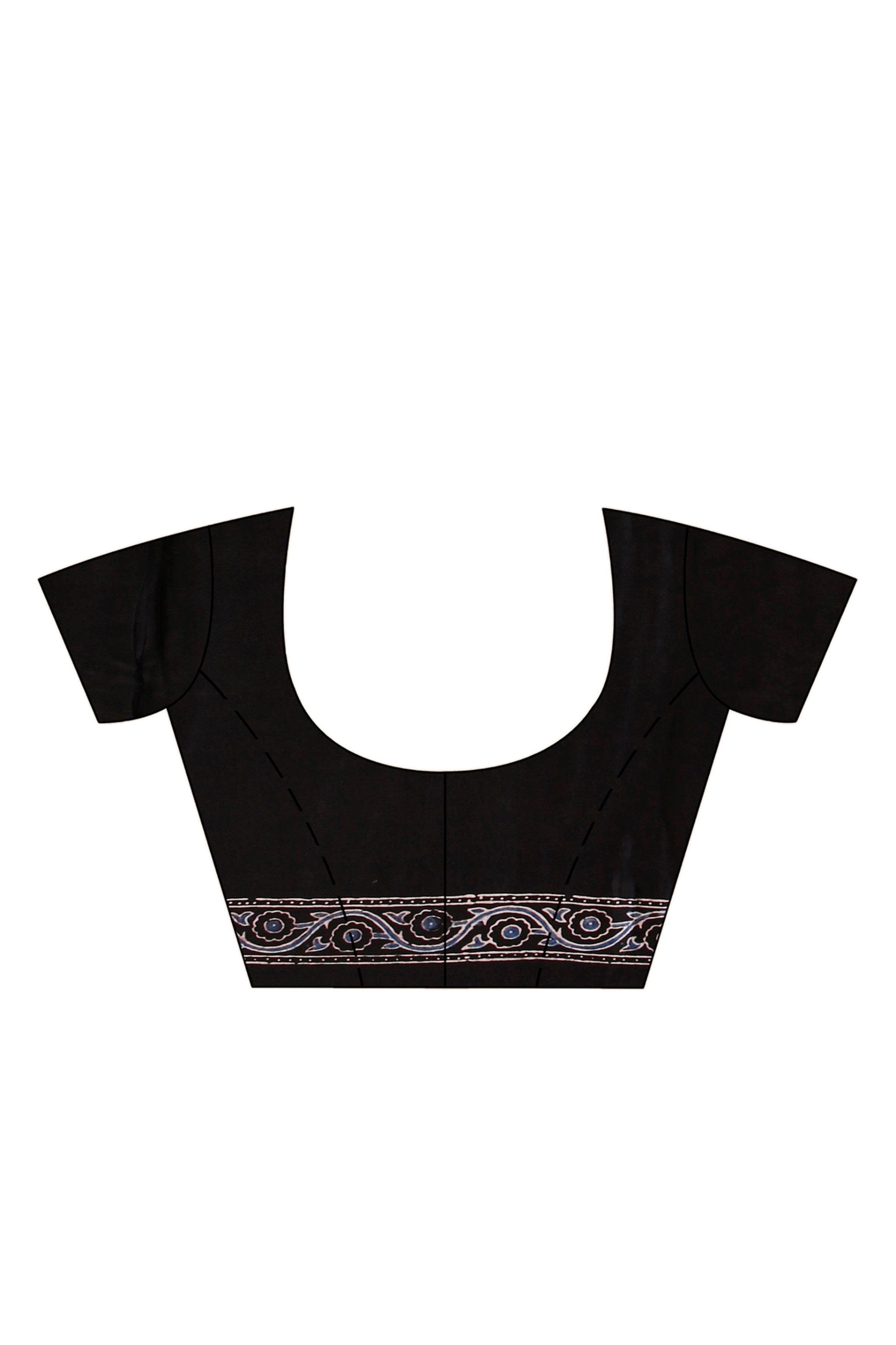 Ajrakh Hand Block On Modal Silk SN202522865