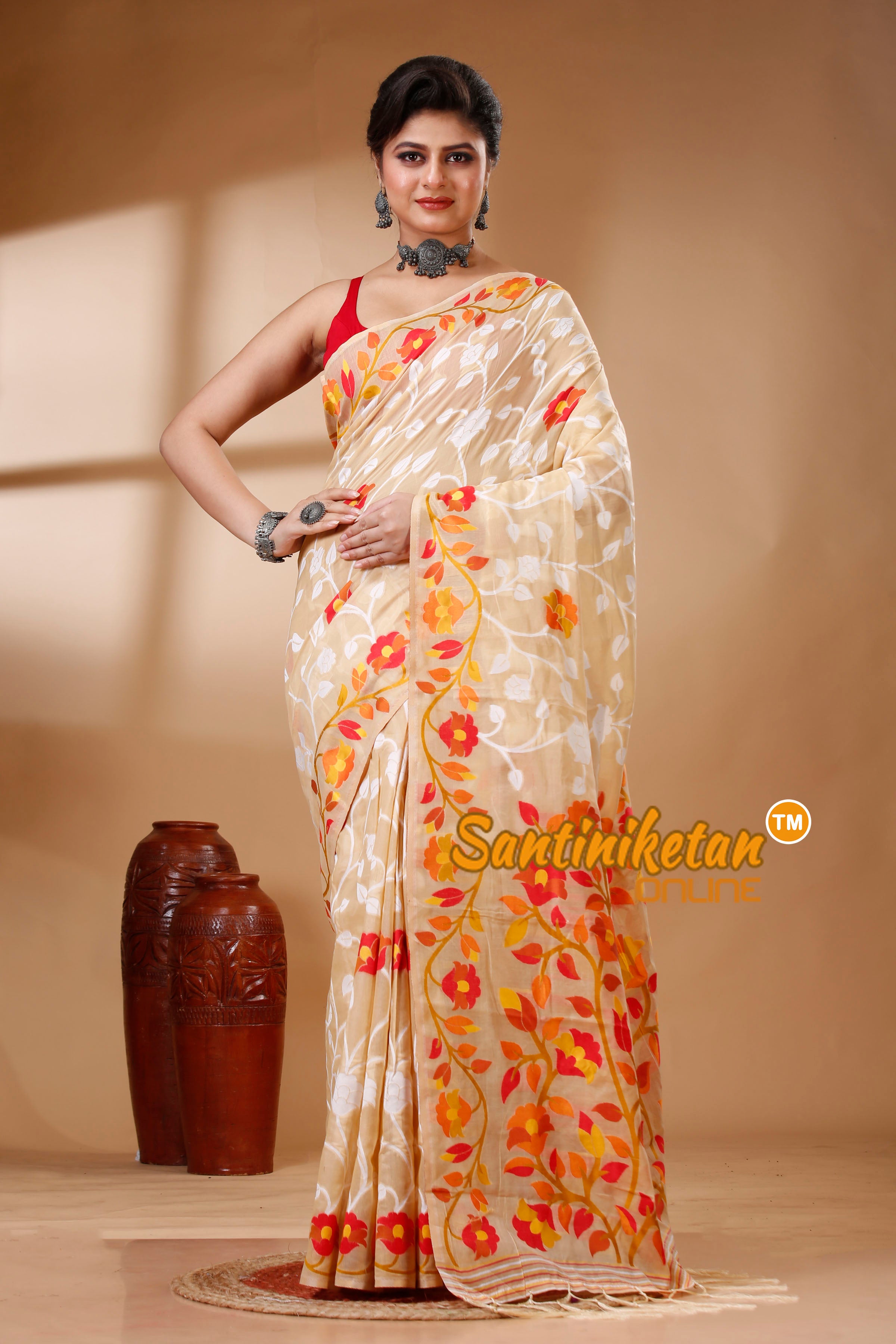 Muga Cotton Jamdani Saree SN202522931