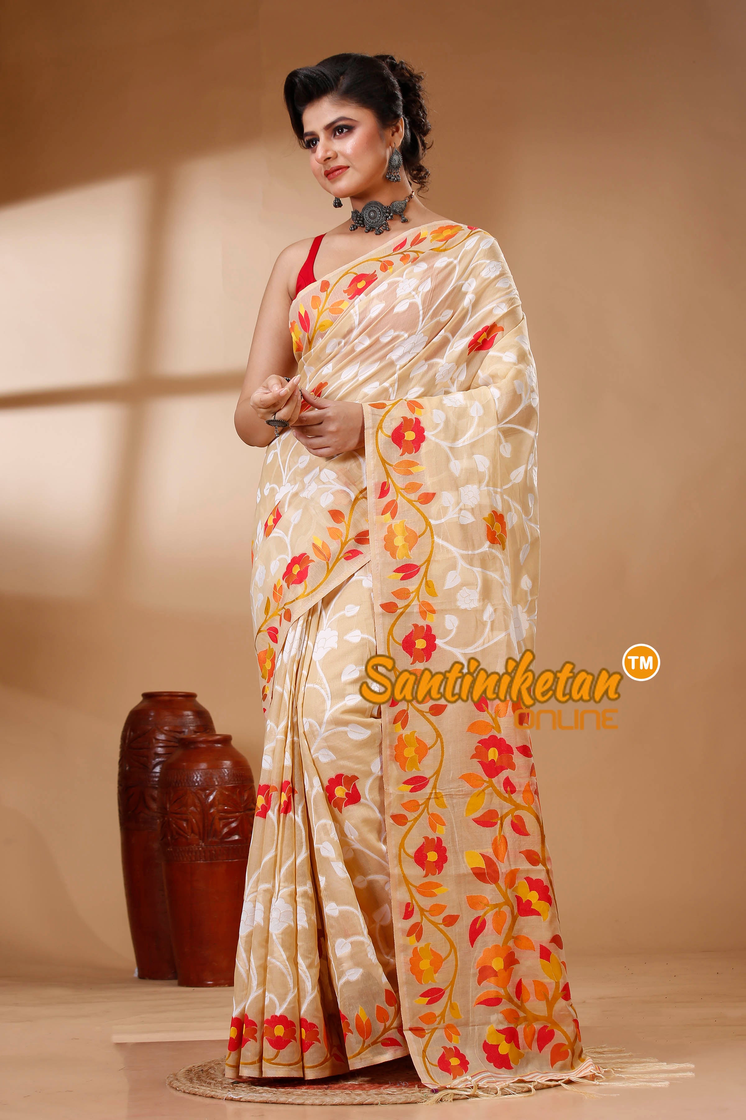 Muga Cotton Jamdani Saree SN202522931