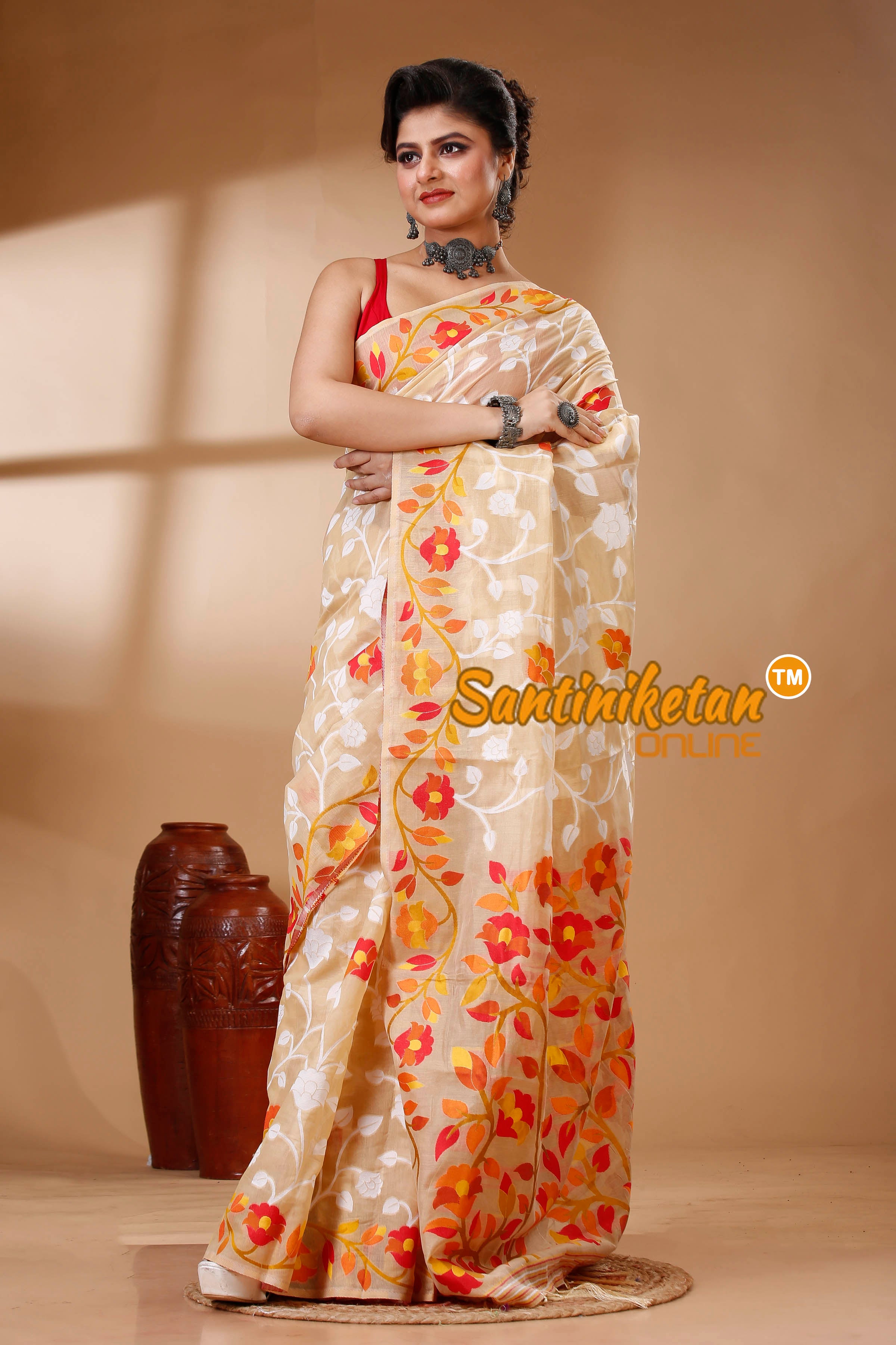 Muga Cotton Jamdani Saree SN202522931