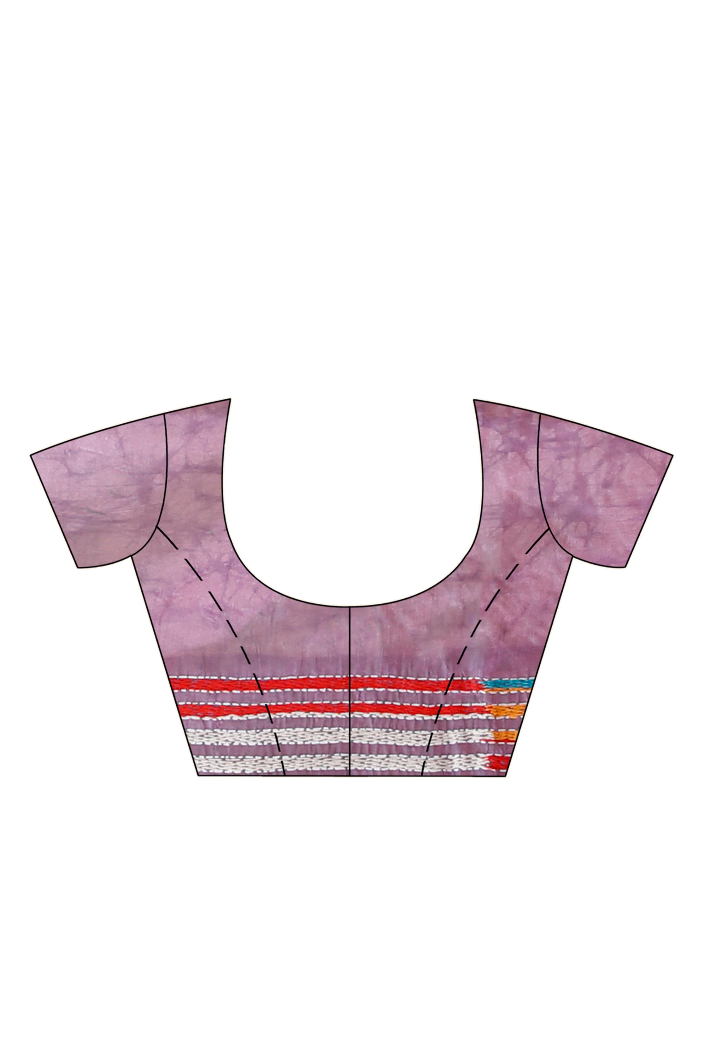 Bangalore Silk Hand Batik and Kantha Stitch Saree SN202523001