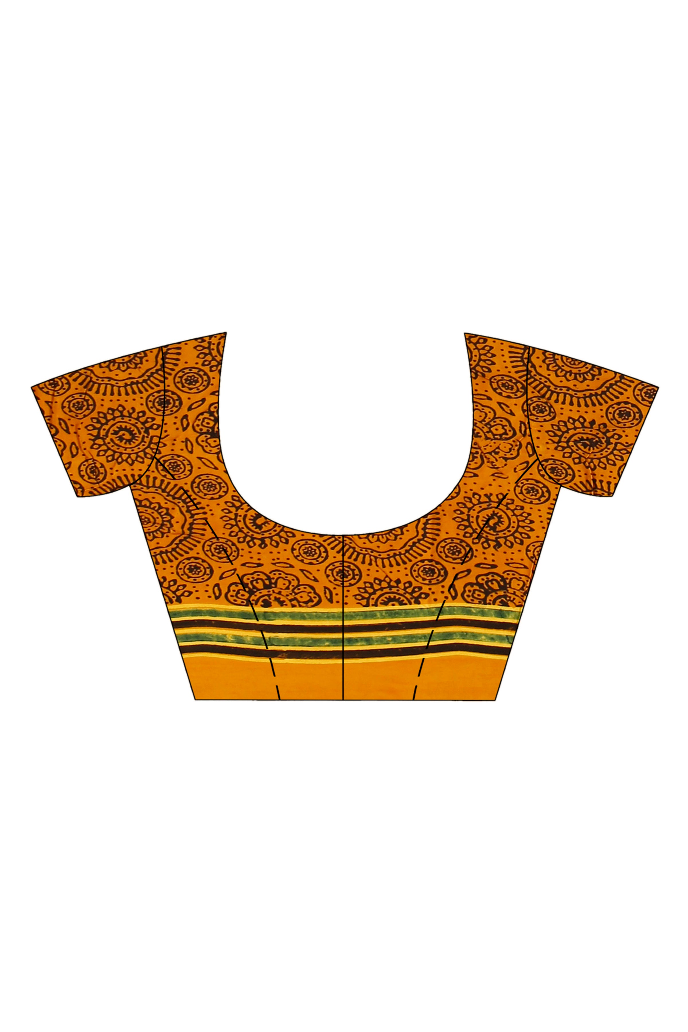 Ajrakh Hand Block On Modal Silk SN202523122