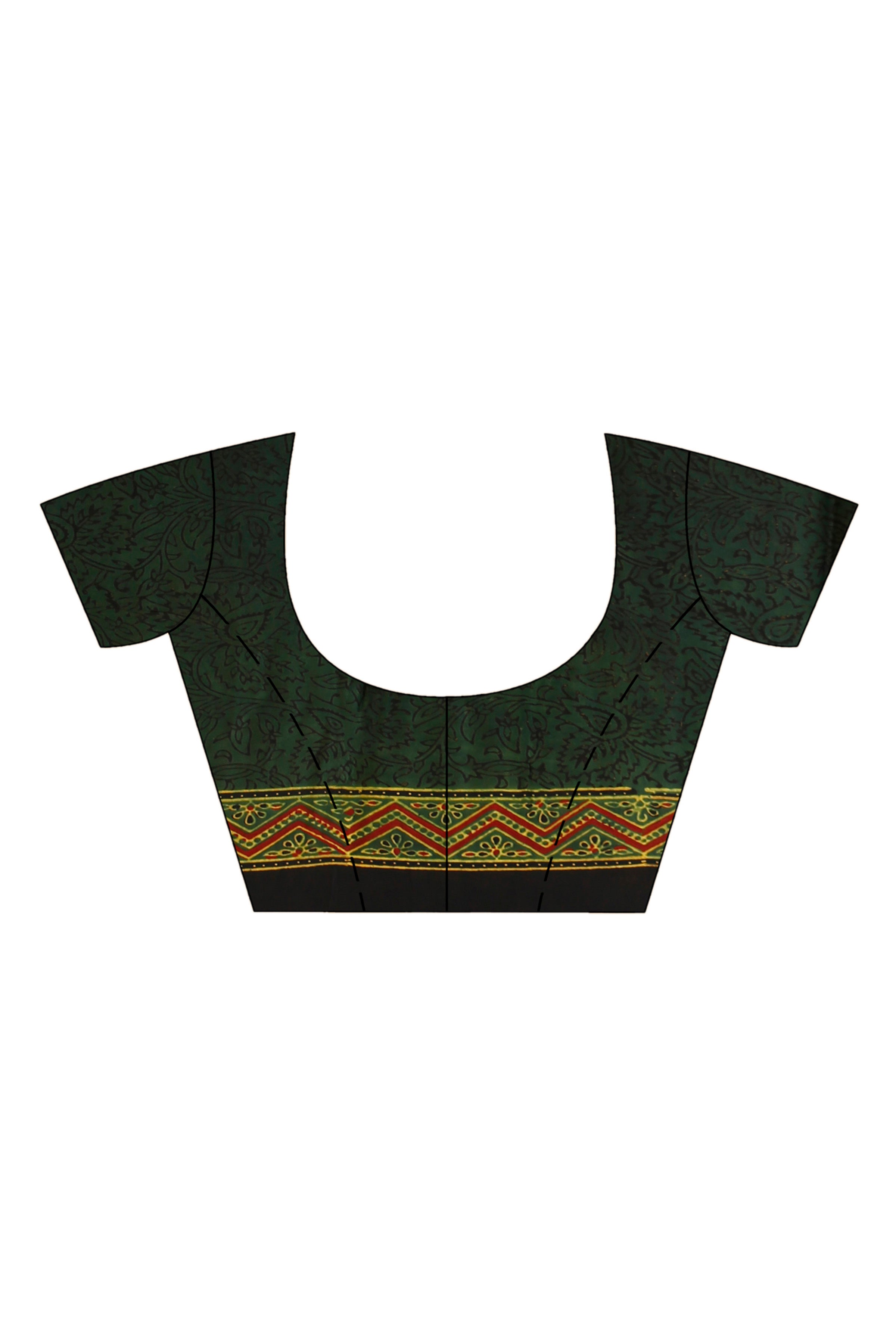 Ajrakh Hand Block On Modal Silk SN202523159