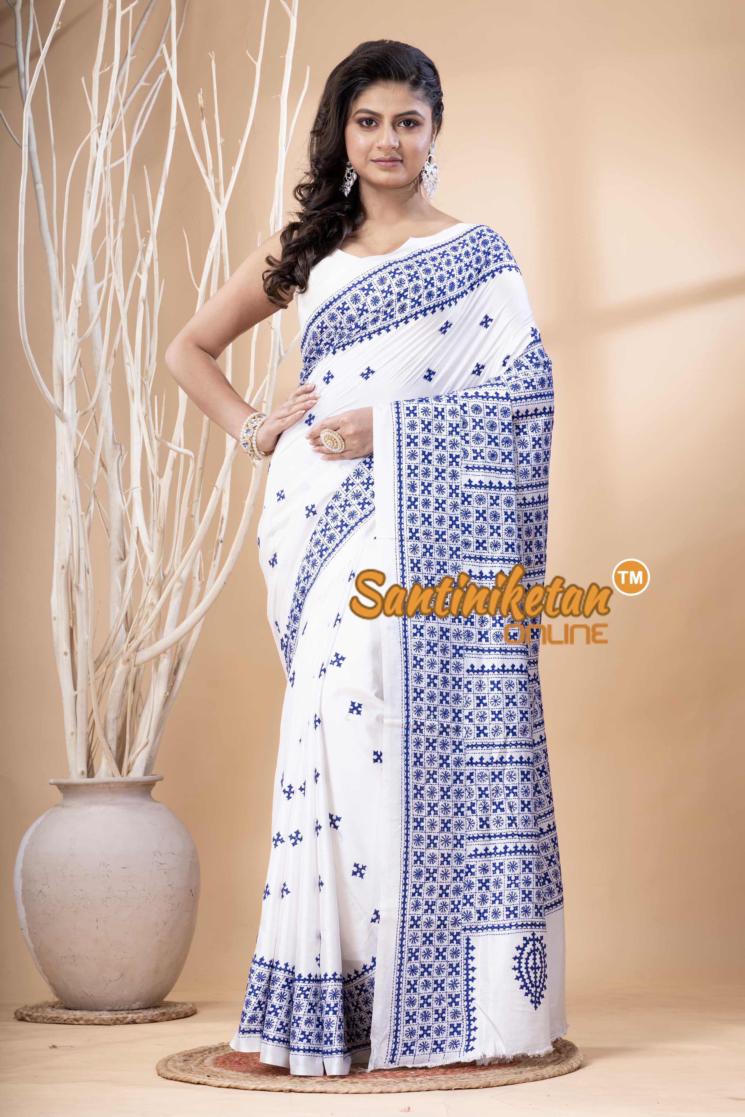 Bangalore Silk Gujrati Stitch Saree SN202523588
