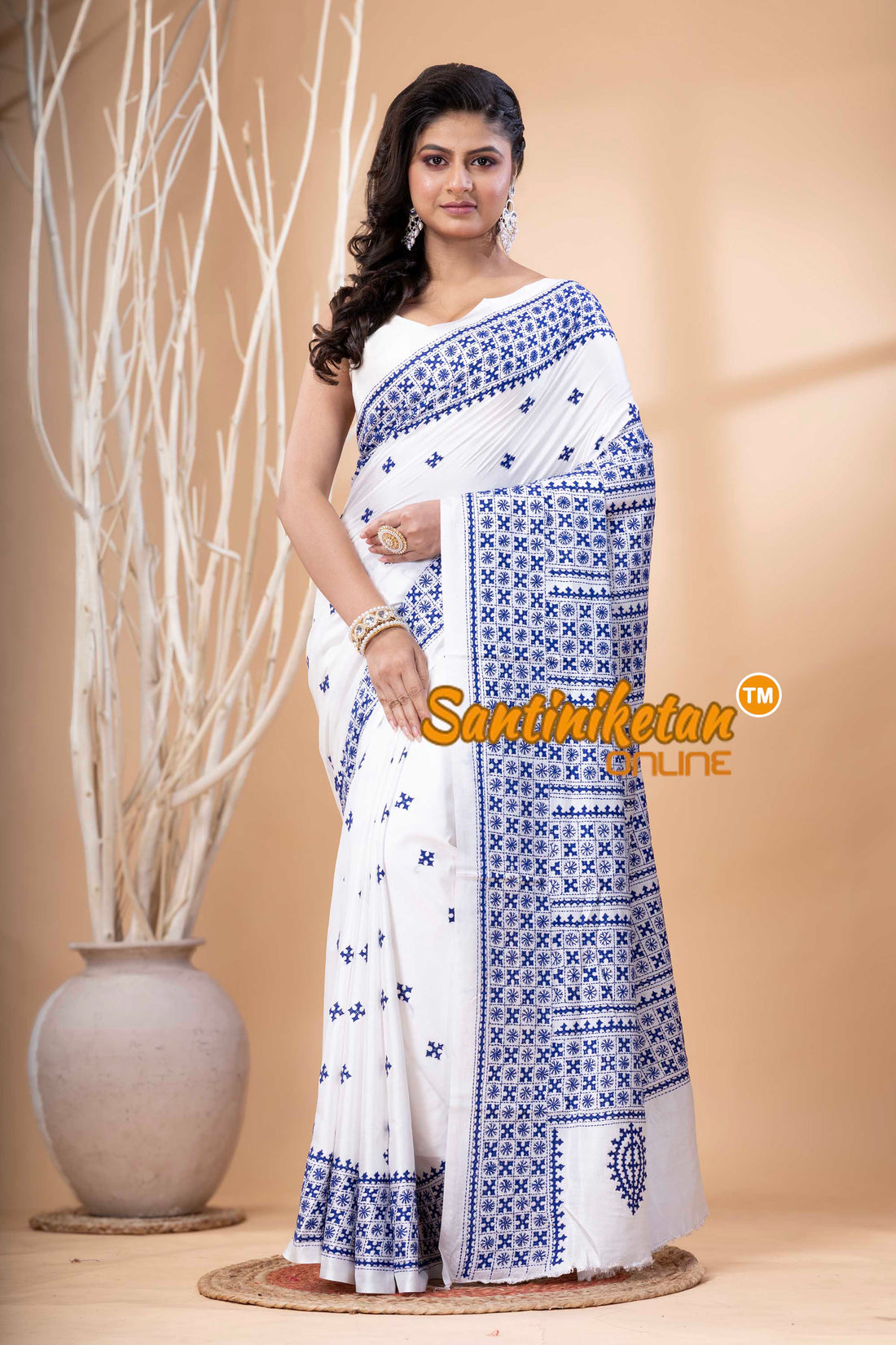 Bangalore Silk Gujrati Stitch Saree SN202523588