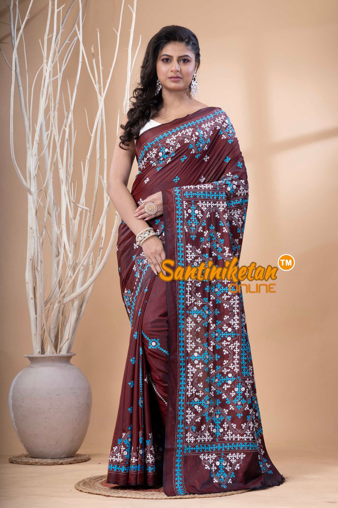Bangalore Silk Gujrati Stitch Saree SN202523659