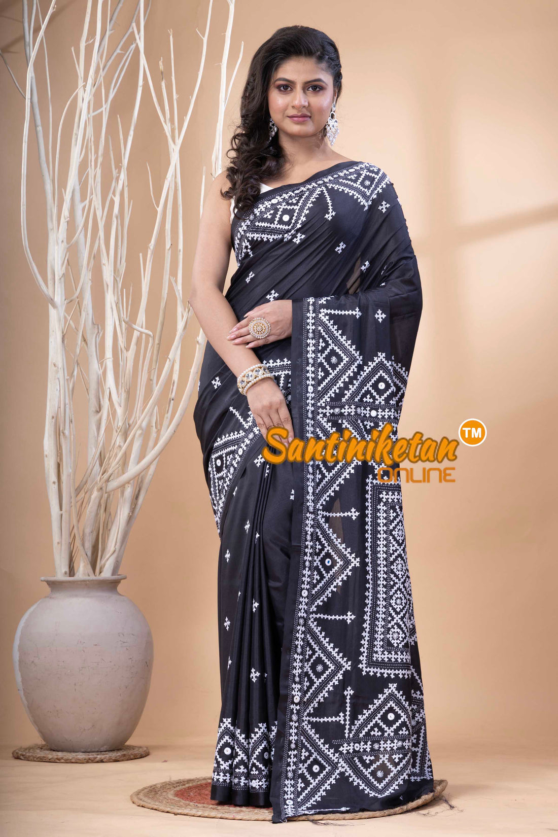 Bangalore Silk Gujrati Stitch Saree SN202523695