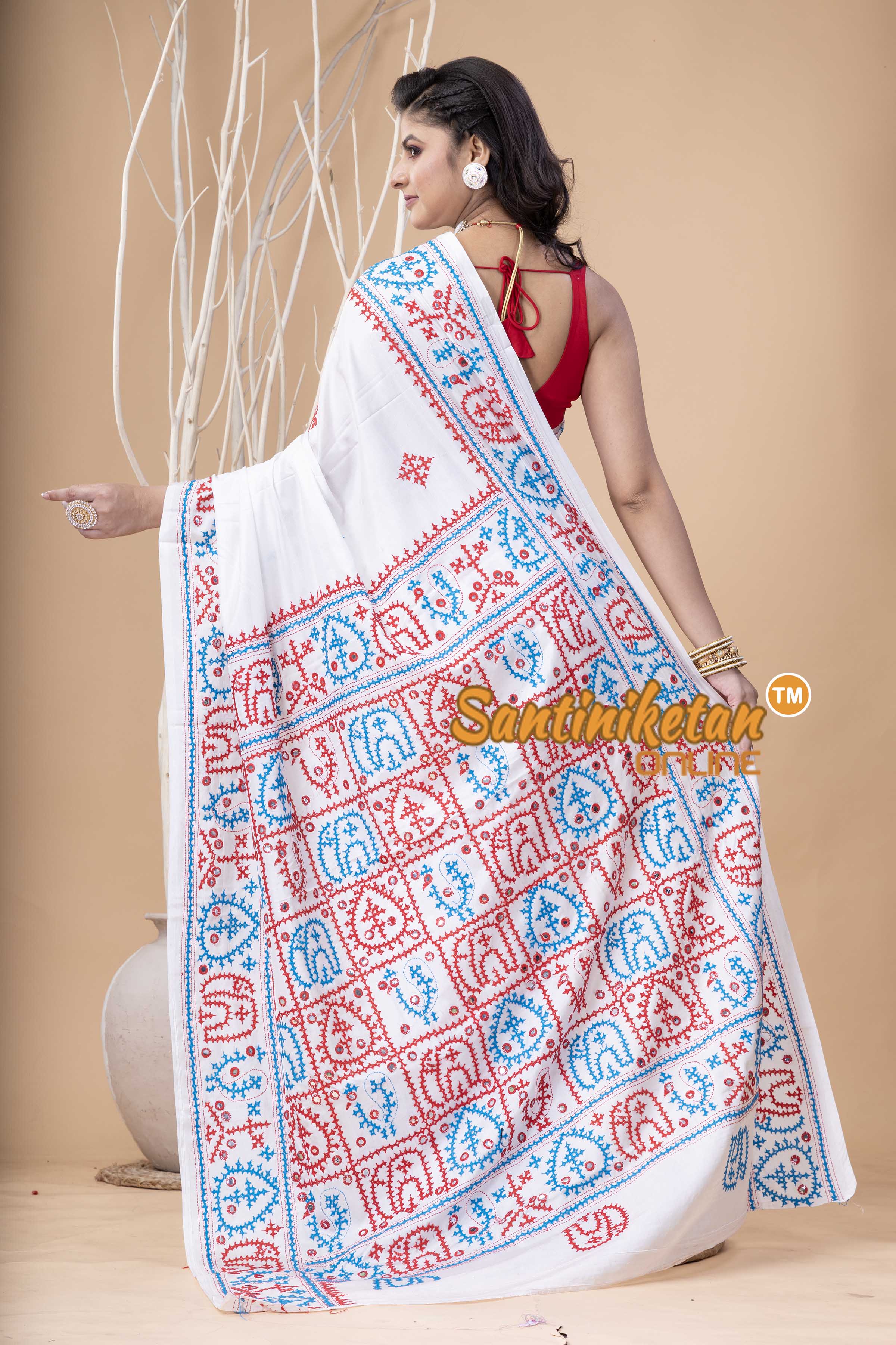 Bangalore Silk Gujrati Stitch Saree SN202524077